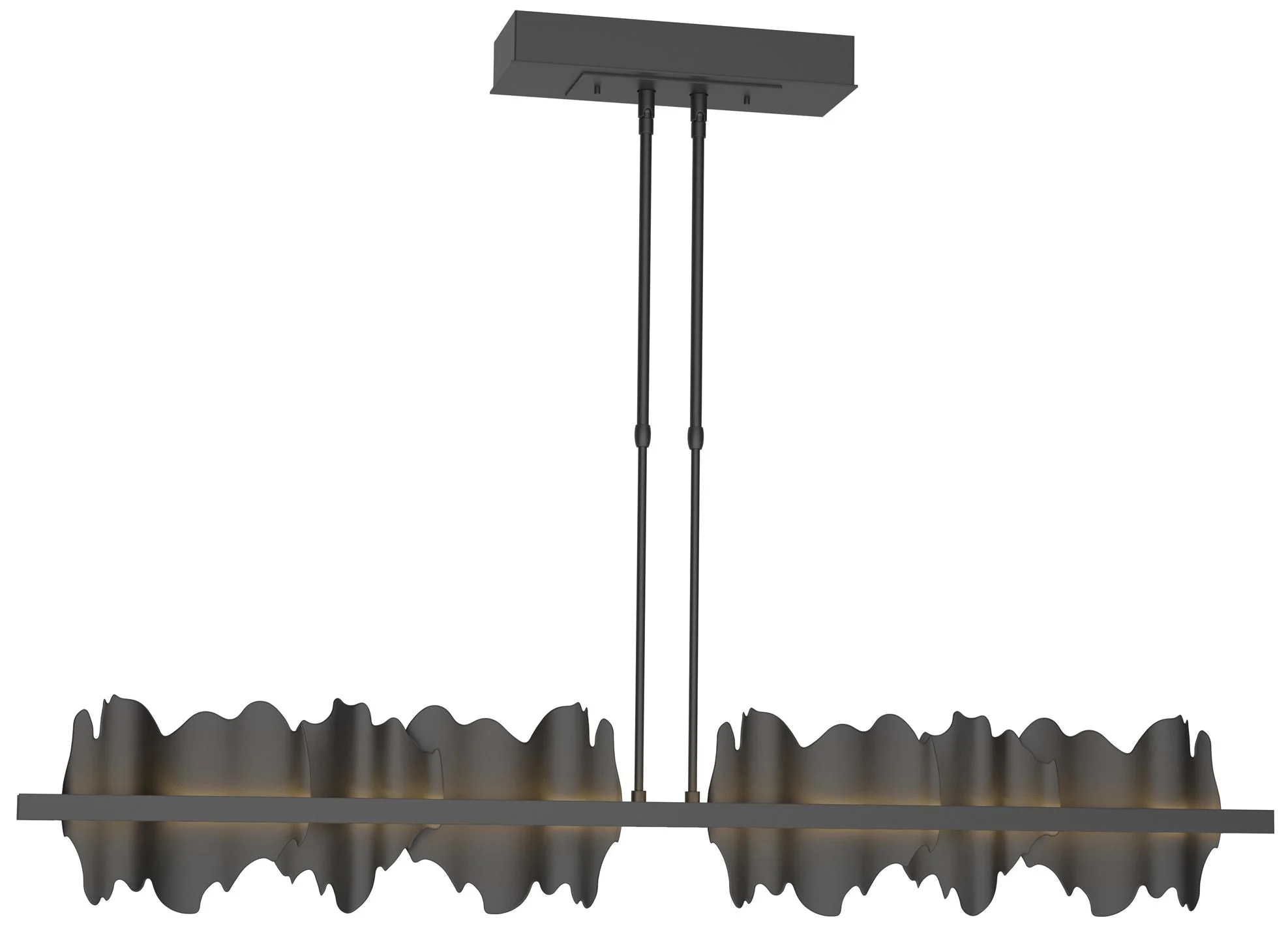 Hildene 51.9" Black & Black Short LED Pendant - Image 1