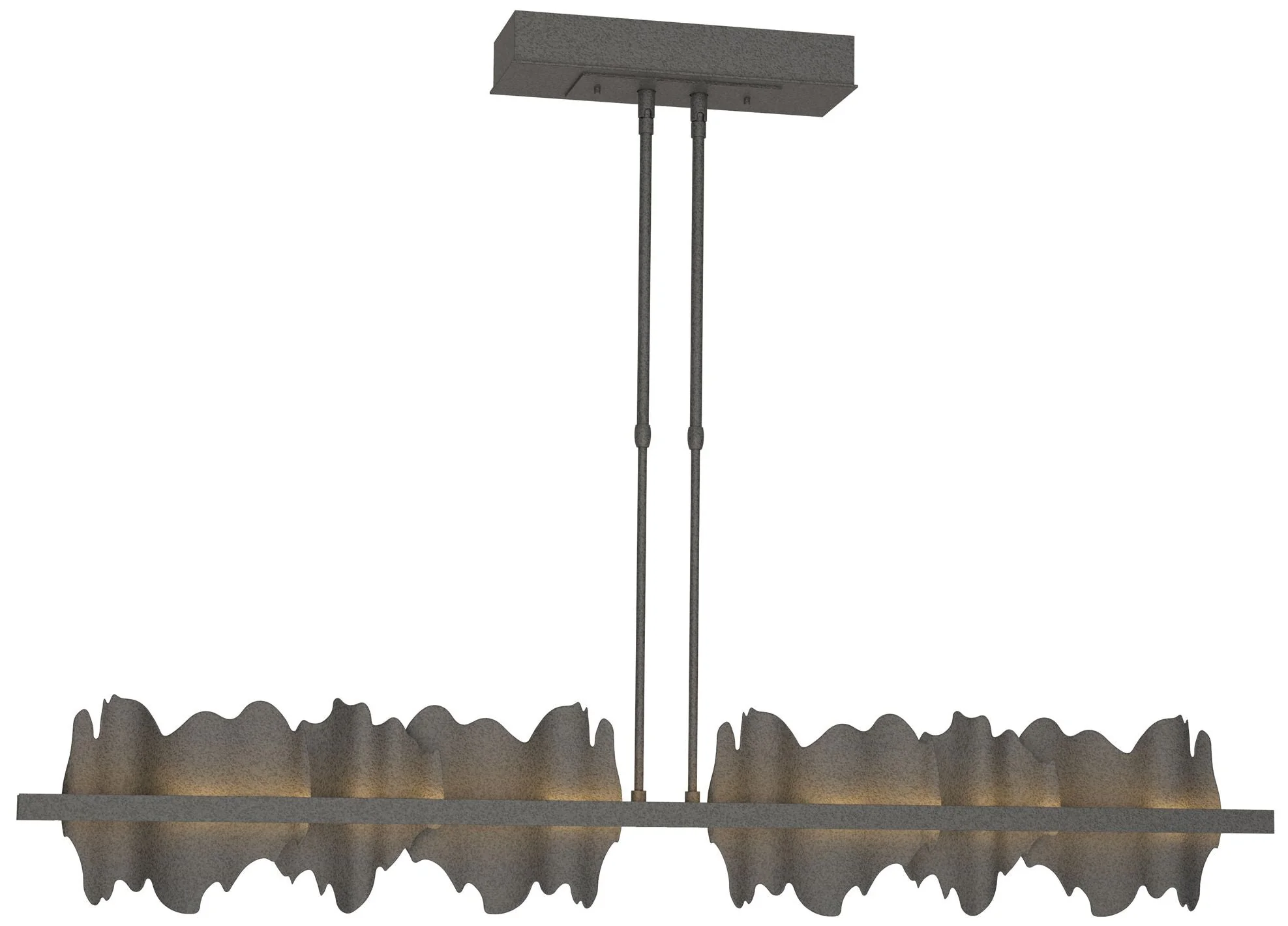 Hildene 51.9" Natural Iron & Natural Iron Short LED Pendant - Image 1