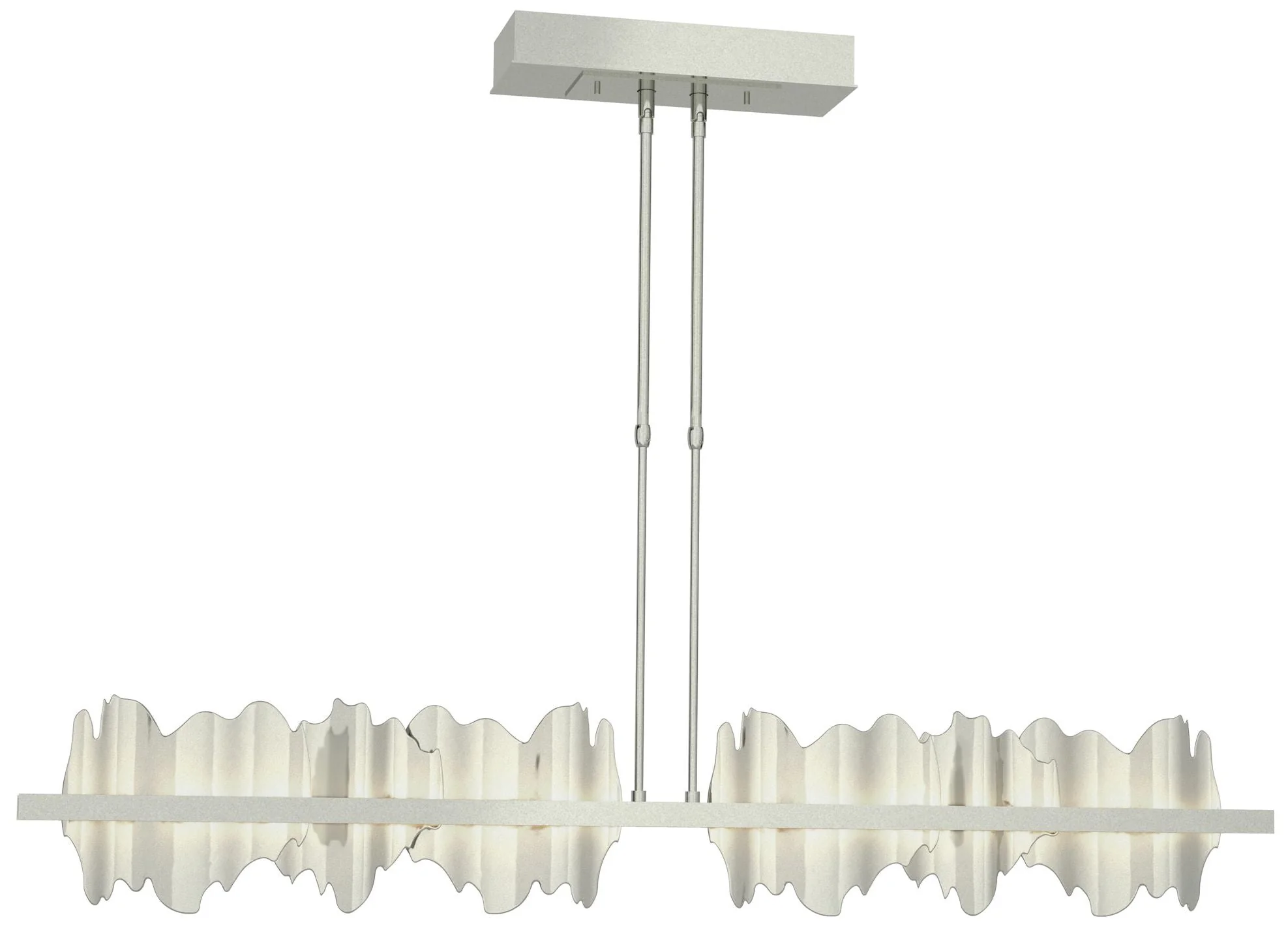 Hildene 51.9" Sterling & Sterling Long LED Pendant - Image 1