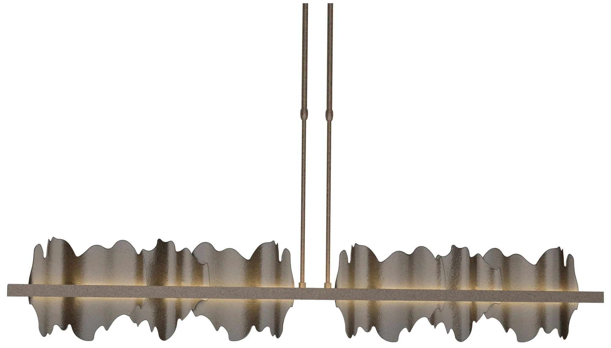 Hildene 51.9"W Oil Rubbed Bronze Accented Bronze Short Height LED Pend - Image 1