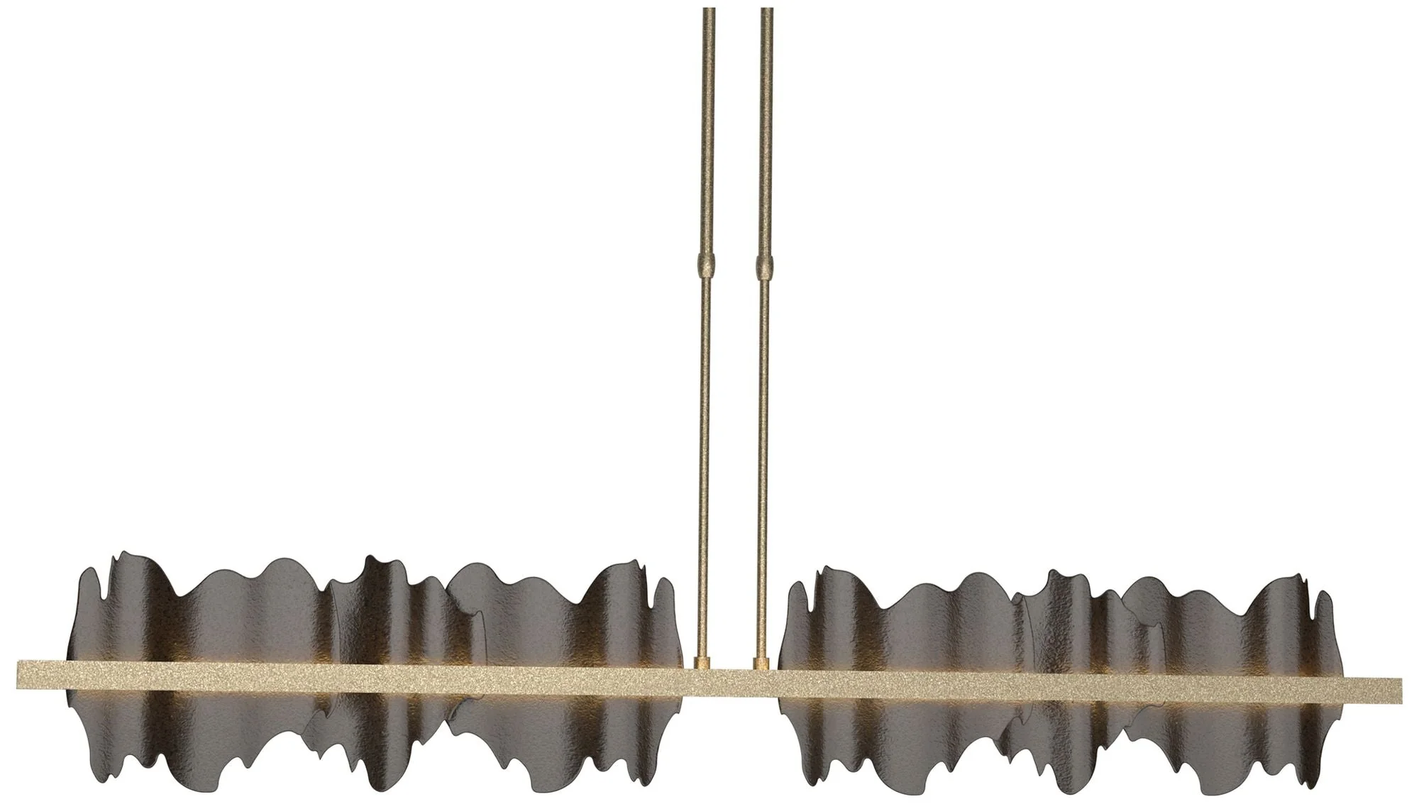 Hildene 51.9"W Oil Rubbed Bronze Accented Gold Short Height LED Pendan - Image 1