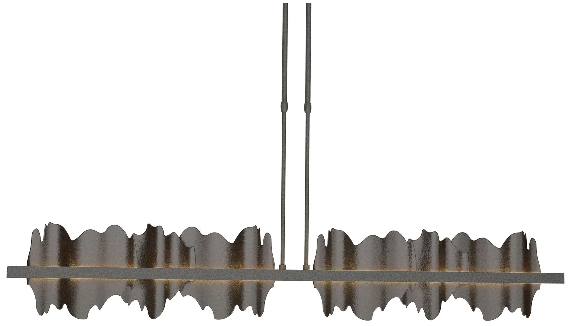 Hildene 51.9"W Oil Rubbed Bronze Accented Iron Long LED Pendant - Image 1