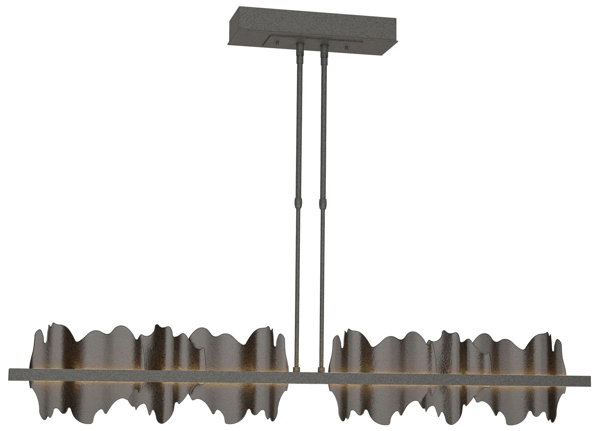 Hildene 51.9"W Oil Rubbed Bronze Accented Iron Standard LED Pendant - Image 1