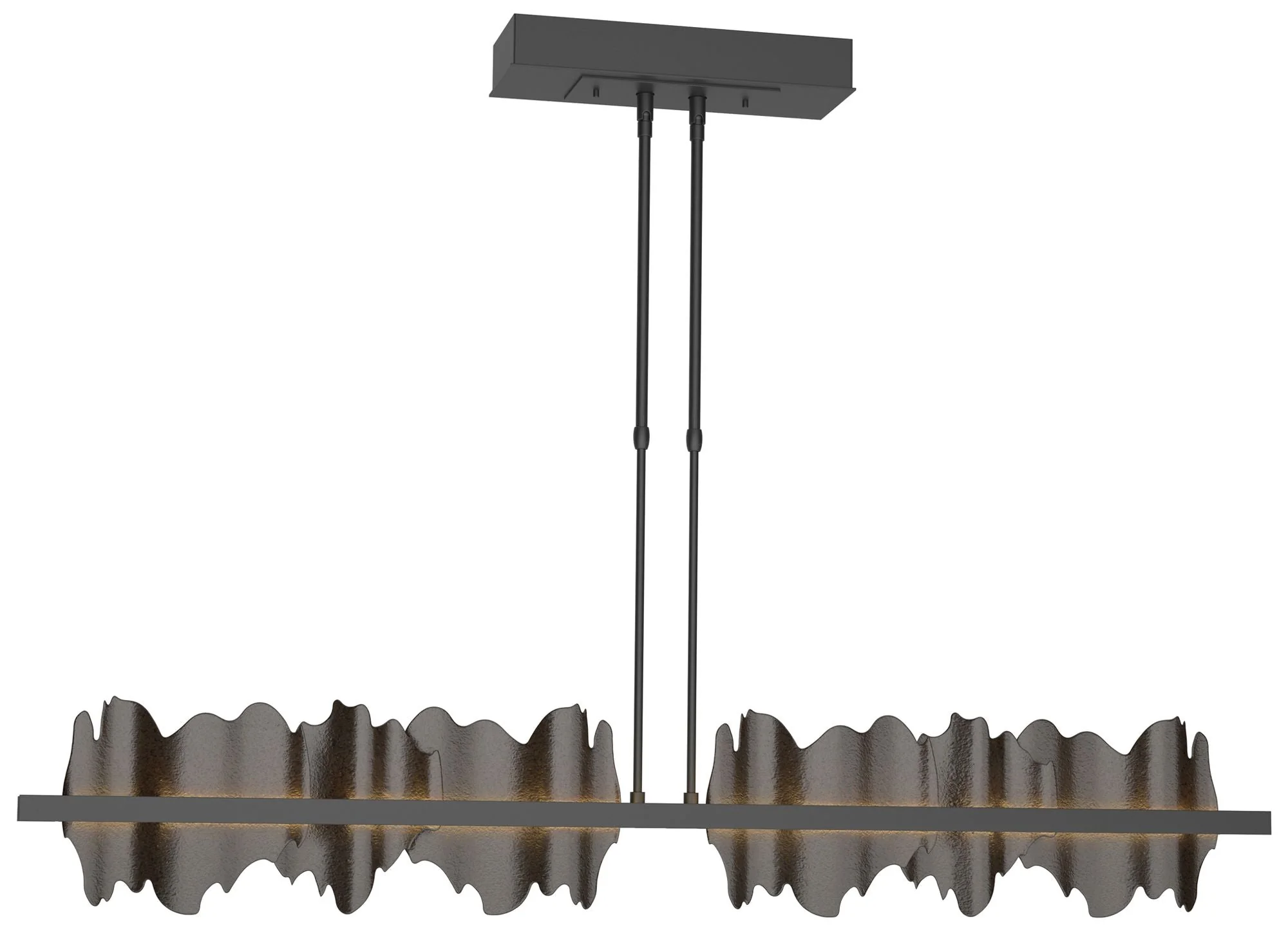Hildene 51.9"W Oil Rubbed Bronze Accented Large Black Standard LED Pen - Image 1