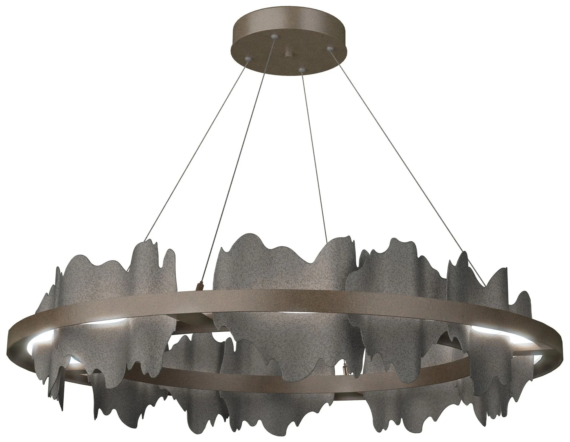 Hildene Circular LED Pendant - Bronze - Iron - Image 1