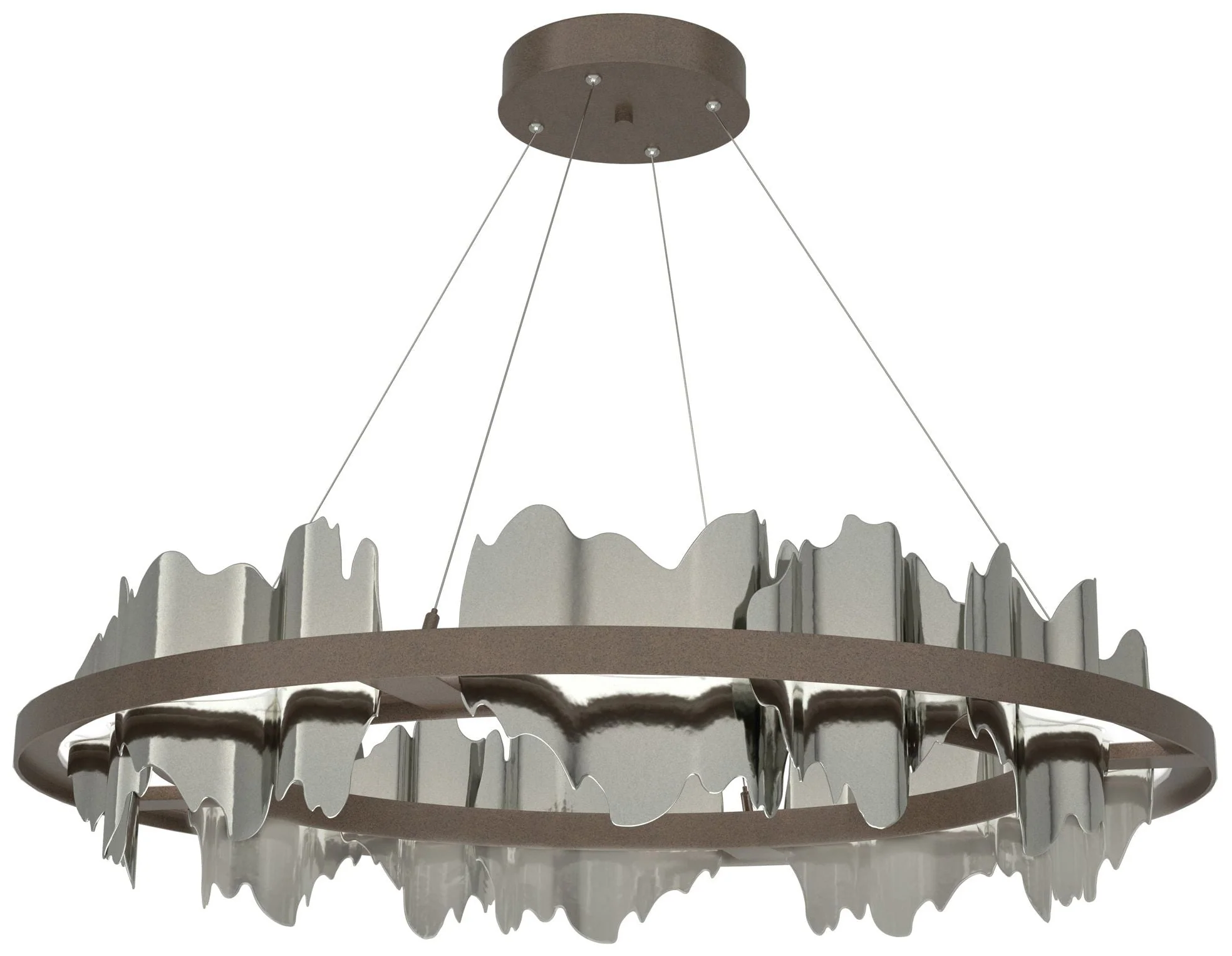 Hildene Circular LED Pendant - Bronze - Sterling - Image 1