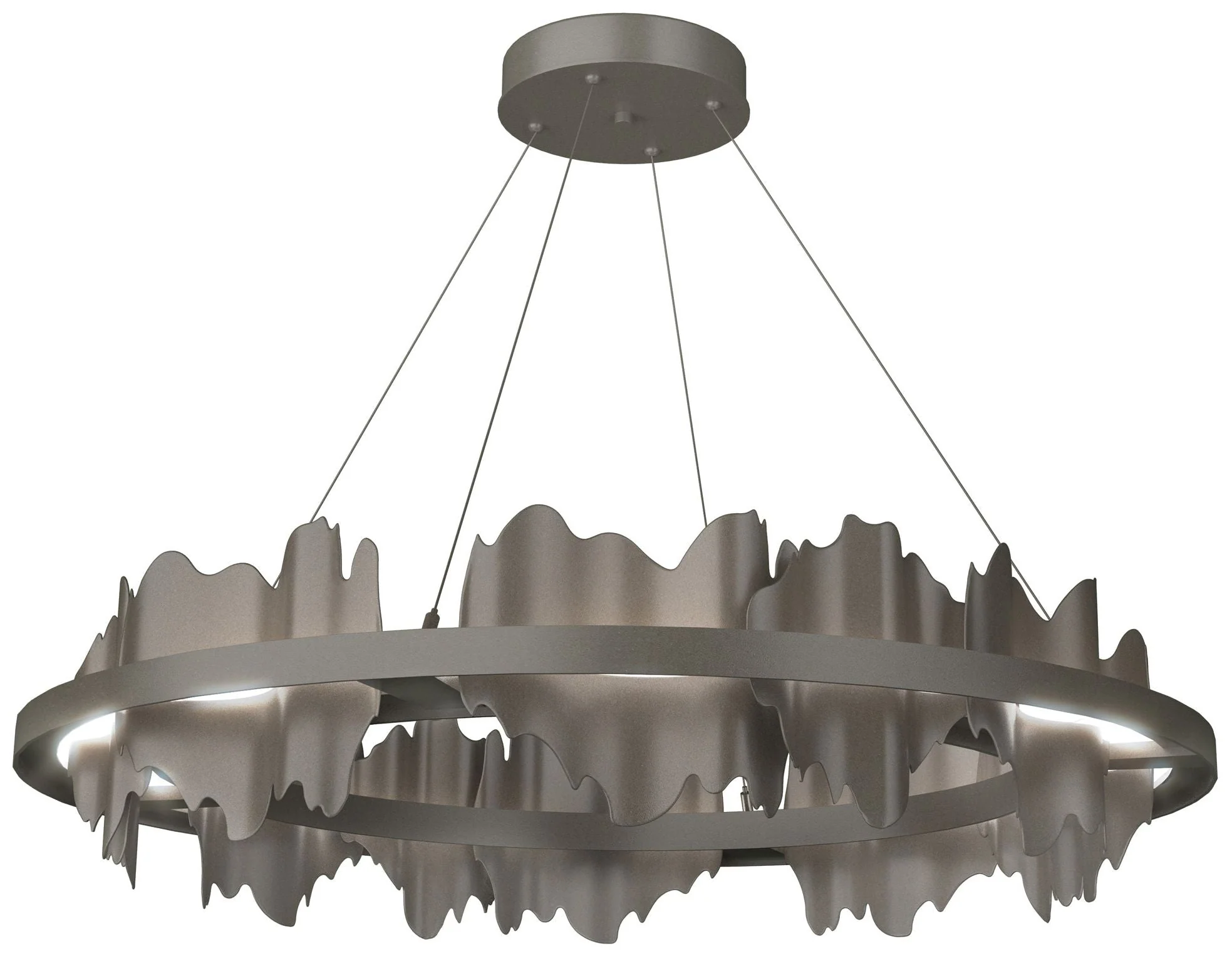 Hildene Circular LED Pendant - Dark Smoke - Dark Smoke - Image 1