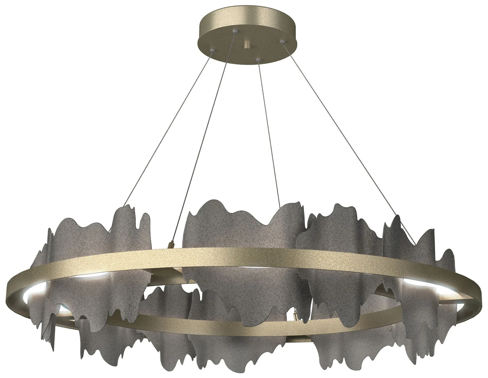 Hildene Circular LED Pendant - Gold - Iron - Image 1