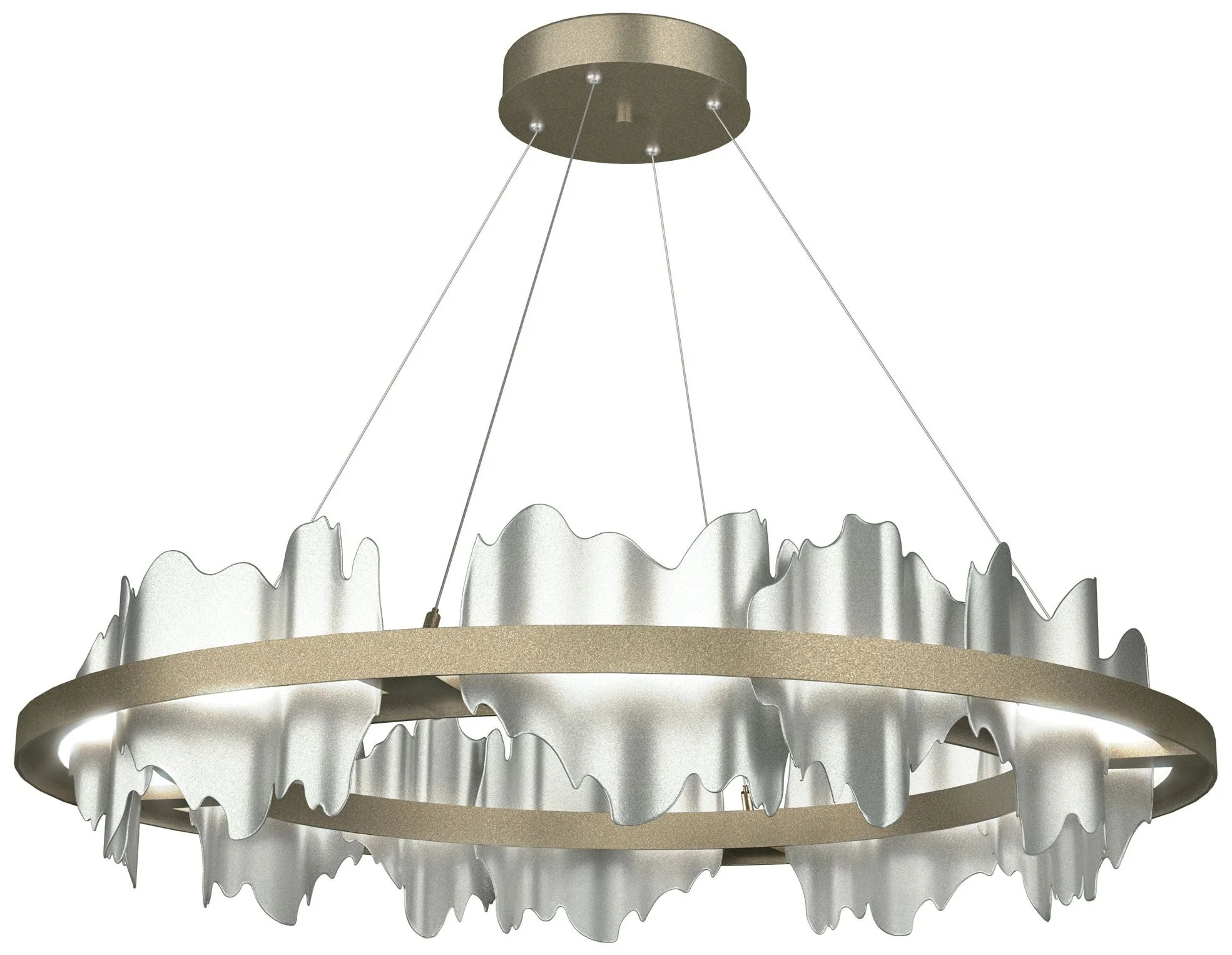 Hildene Circular LED Pendant - Gold - Platinum - Image 1