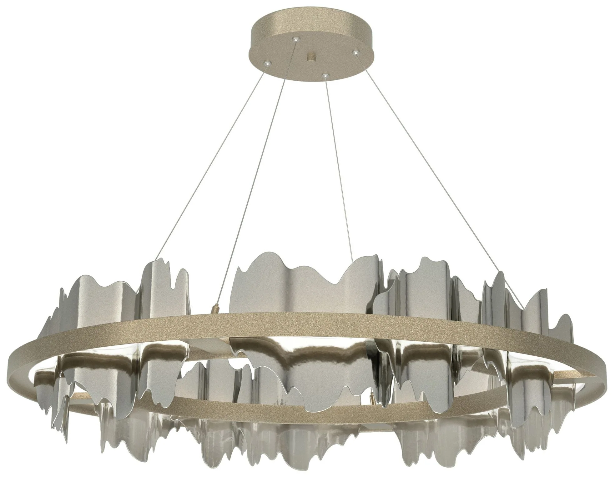 Hildene Circular LED Pendant - Gold - Sterling - Image 1
