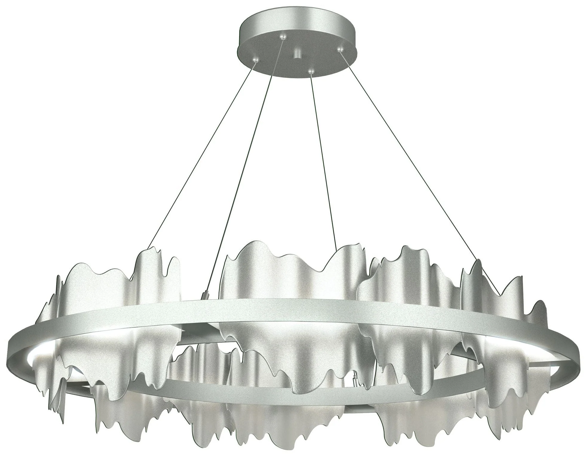 Hildene Circular LED Pendant - Platinum - Platinum - Image 1