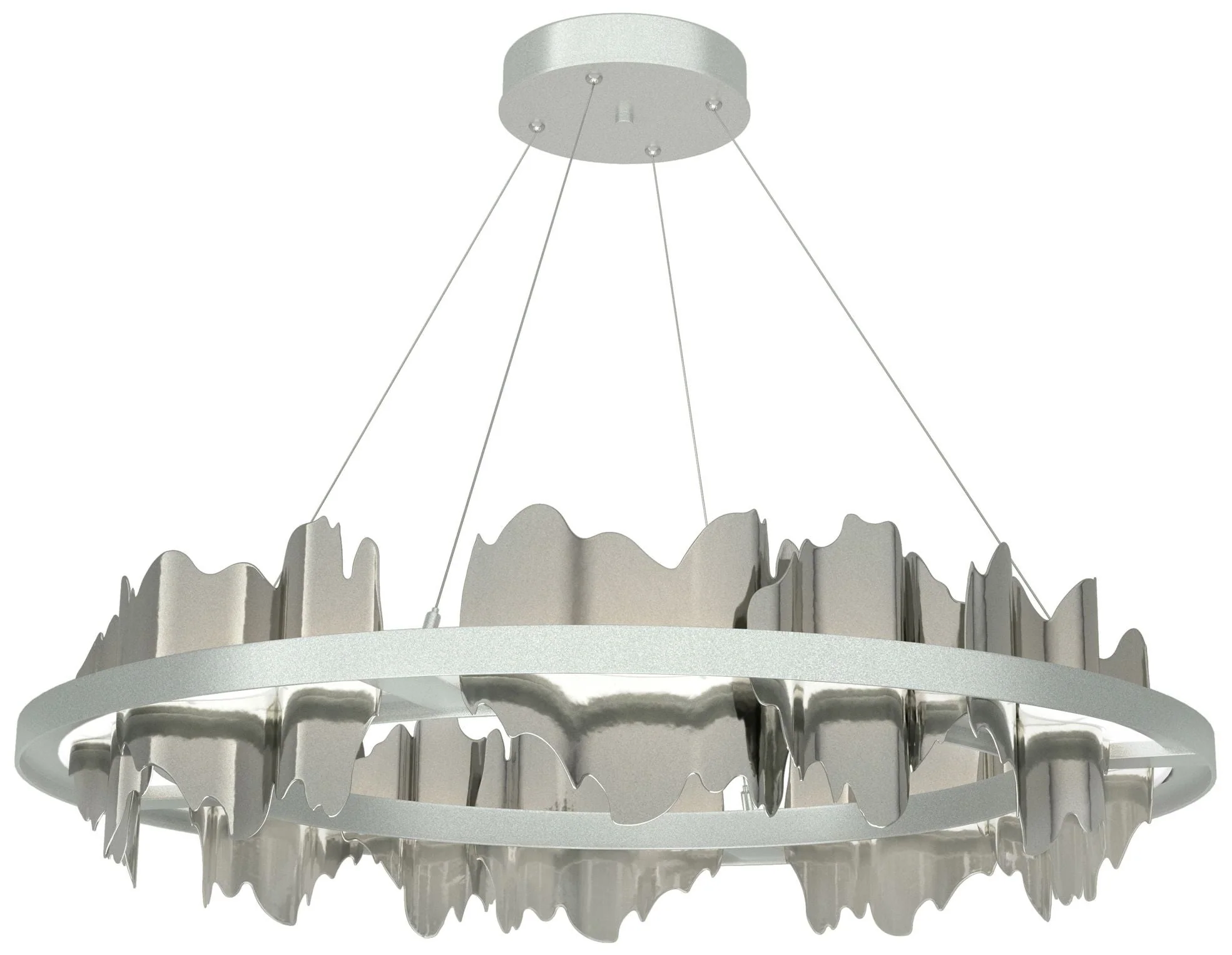 Hildene Circular LED Pendant - Platinum - Sterling - Image 1
