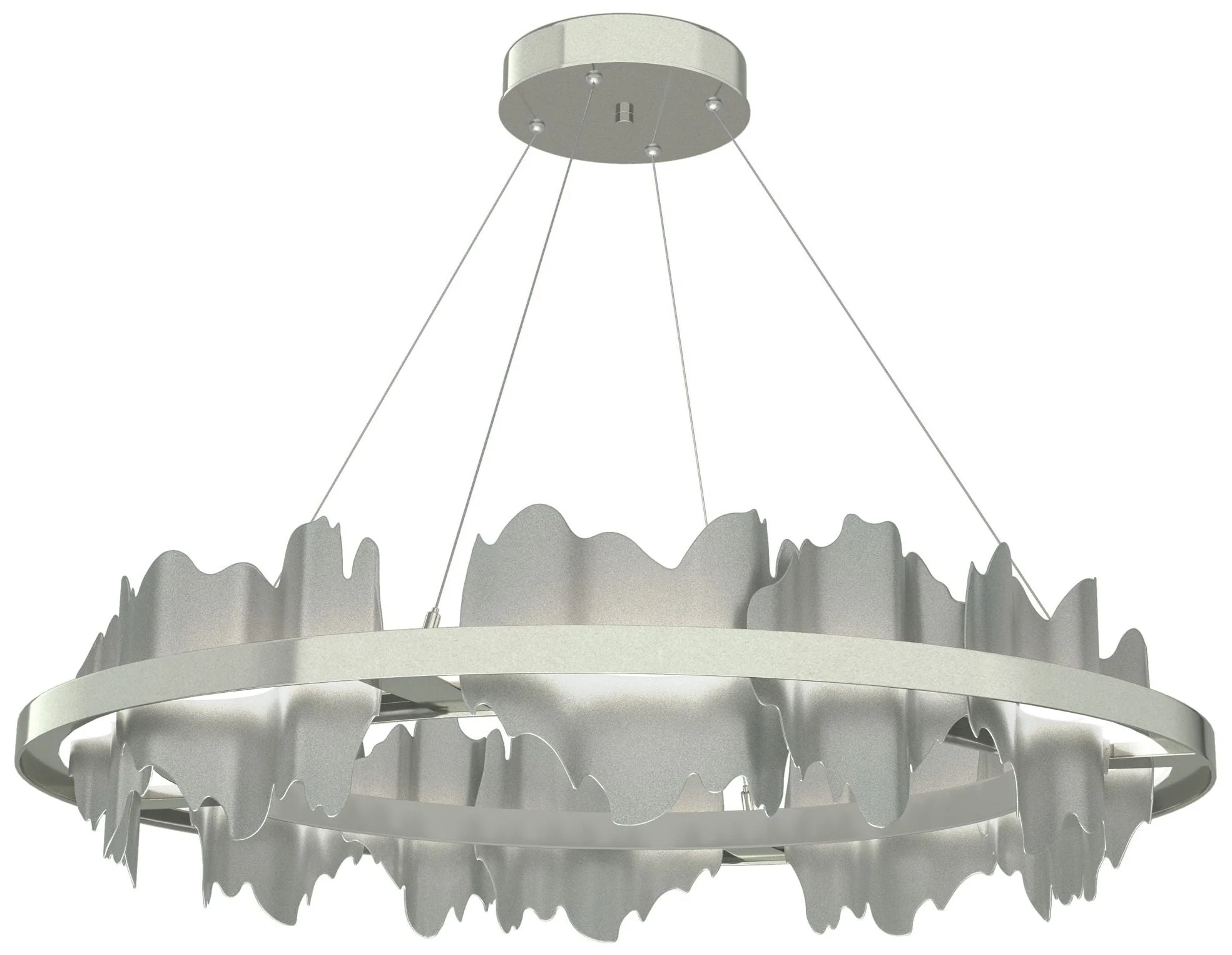 Hildene Circular LED Pendant - Sterling - Platinum - Image 1