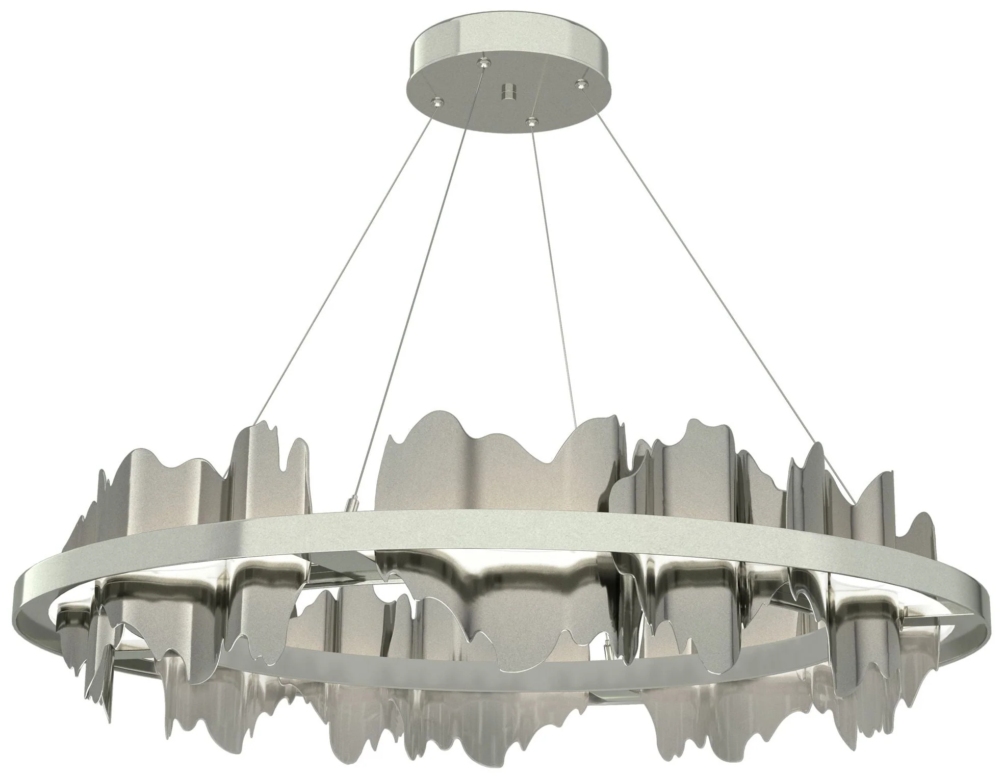 Hildene Circular LED Pendant - Sterling - Sterling - Image 1