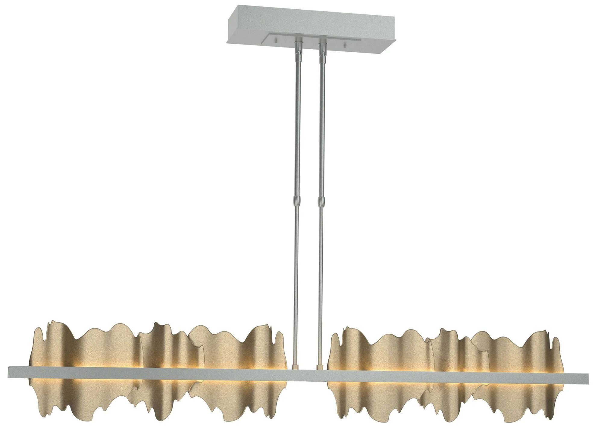 Hildene Large LED Pendant - Platinum - Gold - Image 1