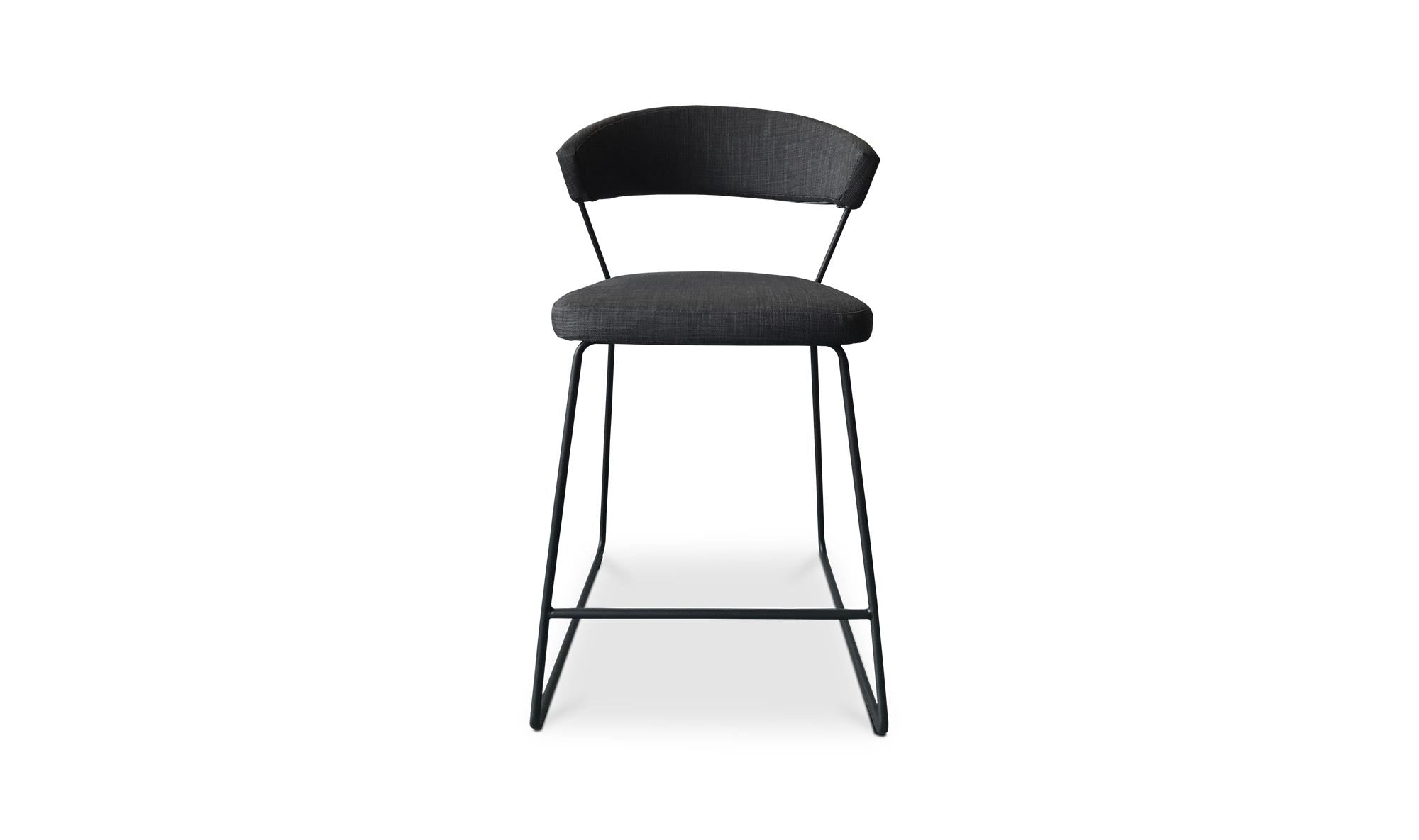 Moe's Home Adria Counter Stool Dark Grey - Image 1
