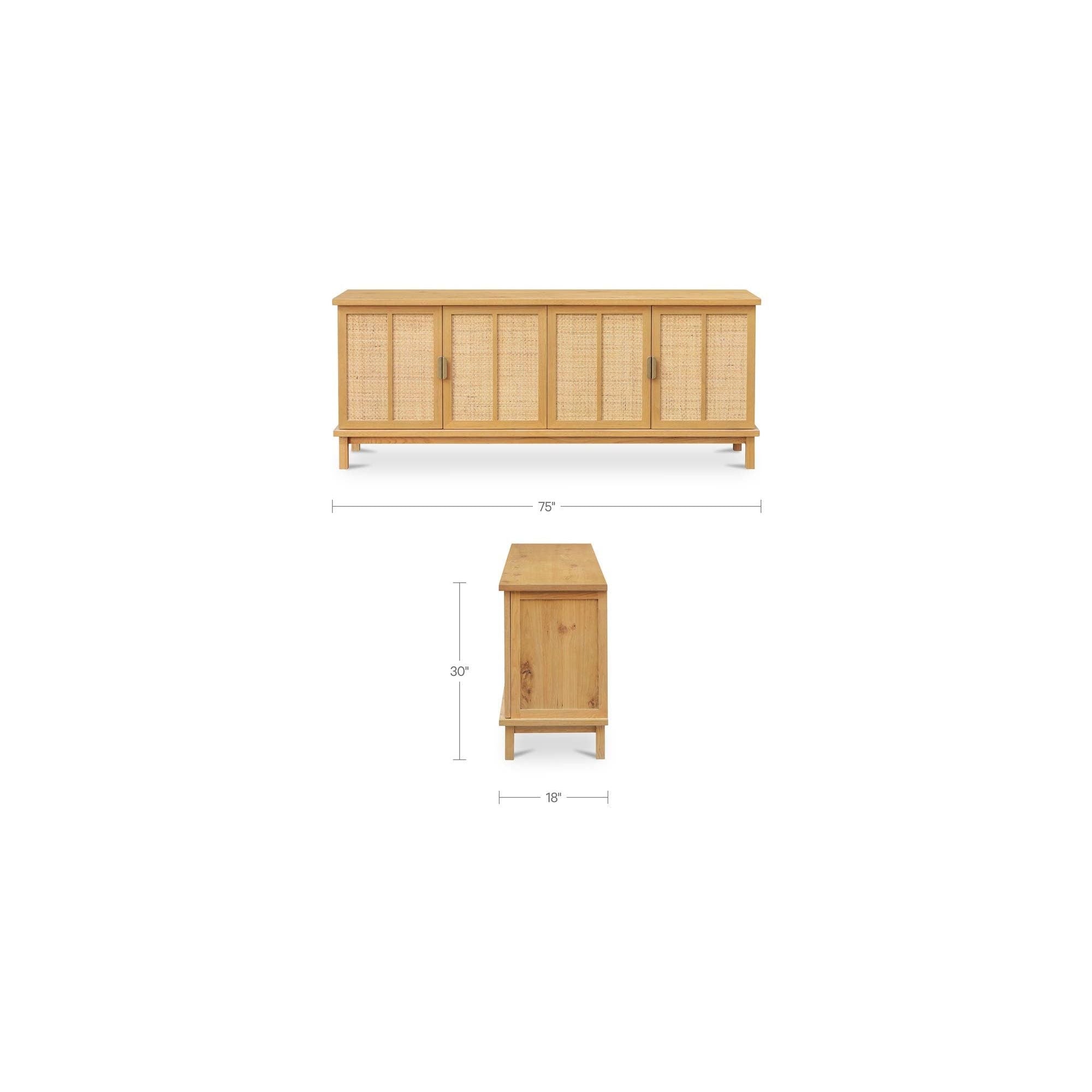 Moe's Home Seymour Sideboard Natural - Image 3