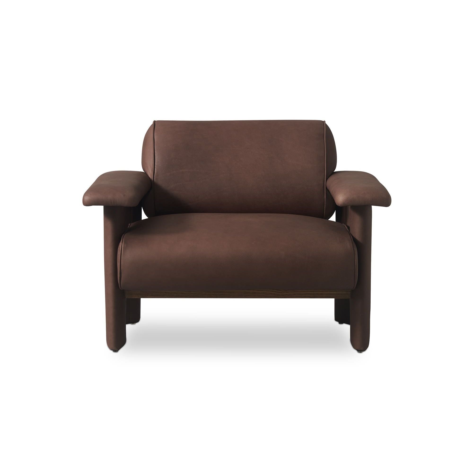 Moe's Home Collection Marcello Dark Brown Lounge Chair - Image 1