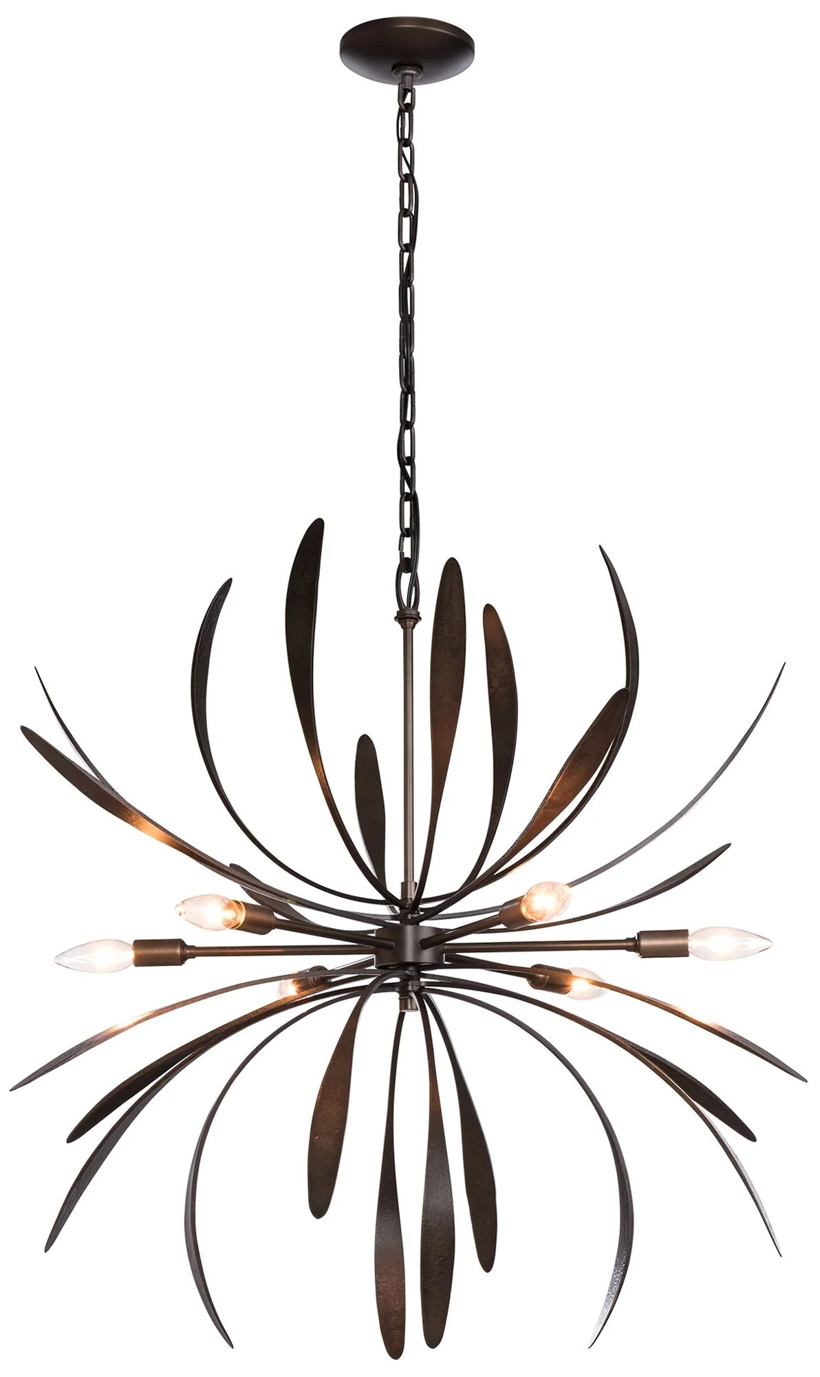 Hubbardton Forge Dahlia 32 3/4" Dark Smoke Finish Modern Chandelier - Image 1