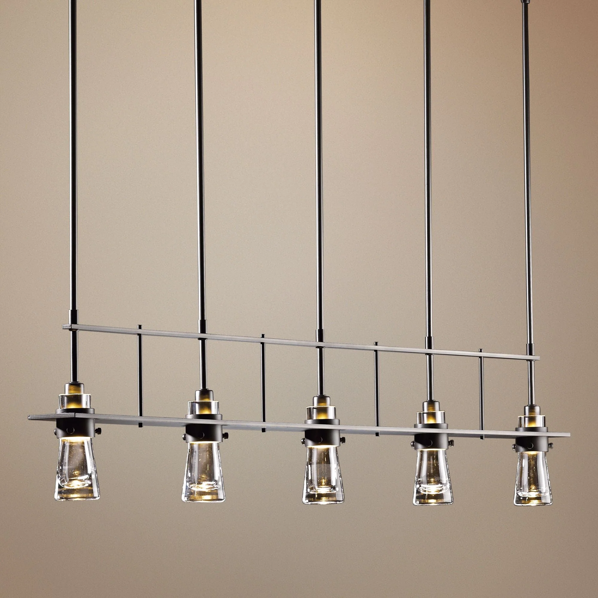 Hubbardton Forge Erlenmeyer Dark Smoke 5-Light Pendant - Image 1