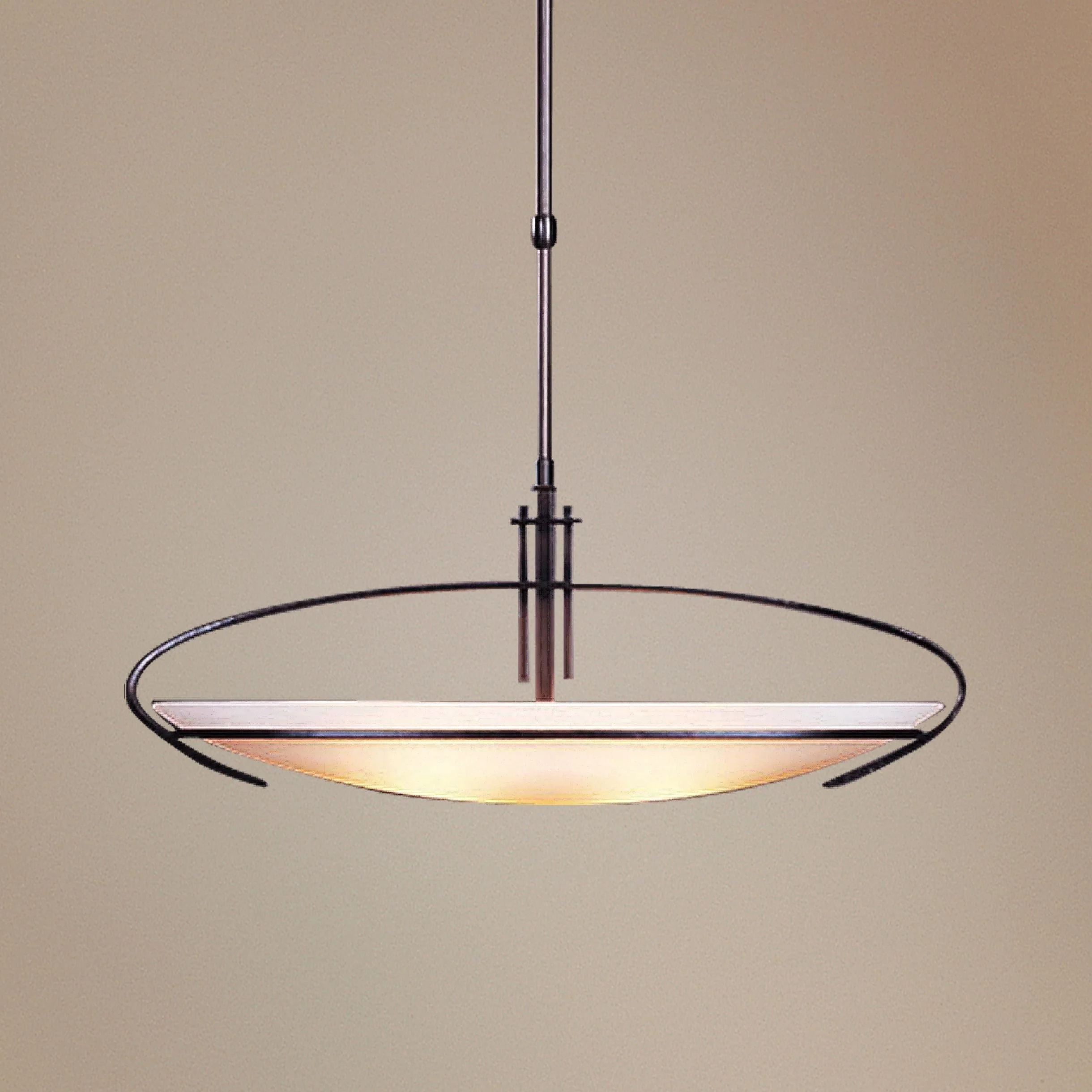 Hubbardton Forge Mackintosh 33" Wide Oval Pendant Chandelier - Image 1