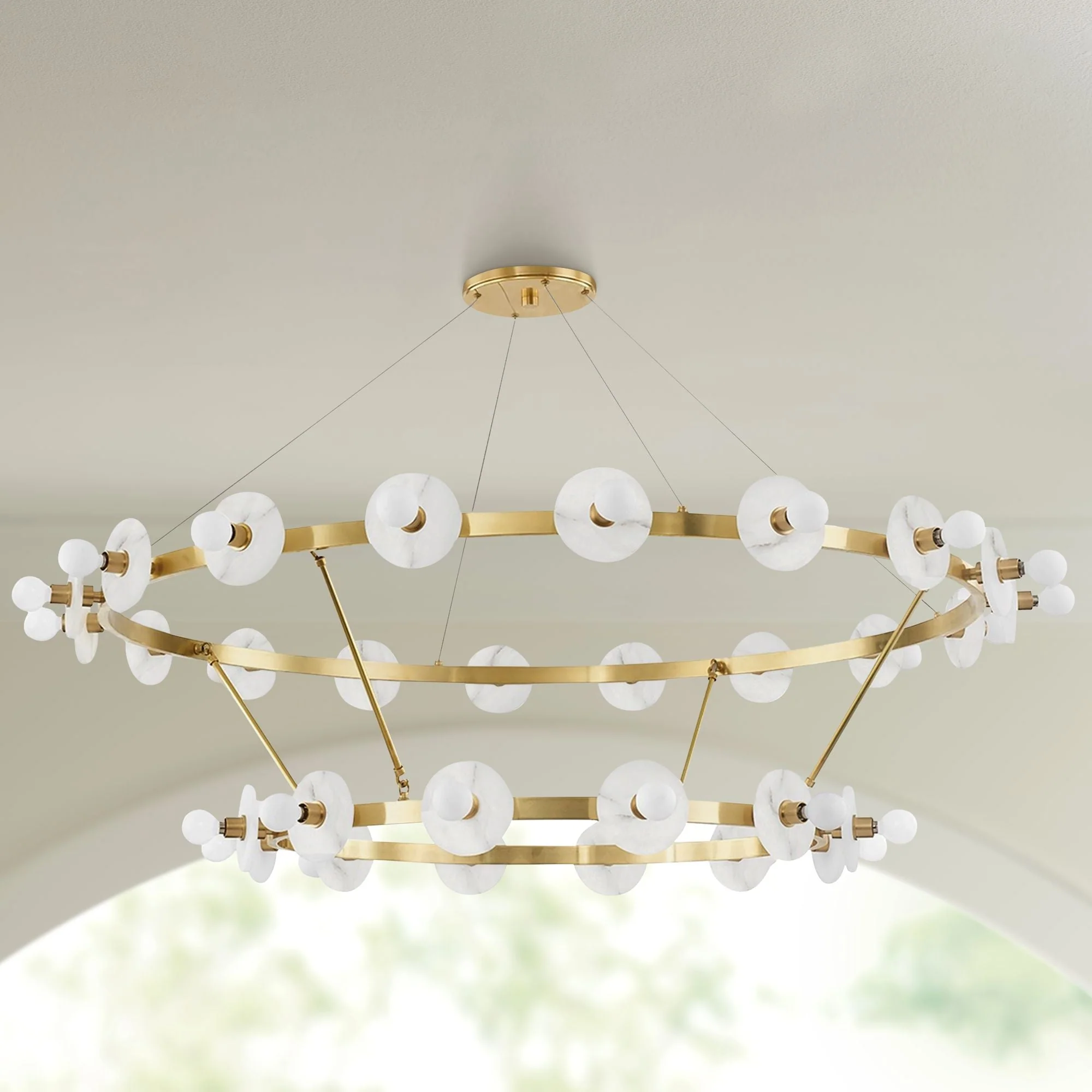 Hudson Valley Austen 58" Wide Aged Brass LED Chandelier - Image 1