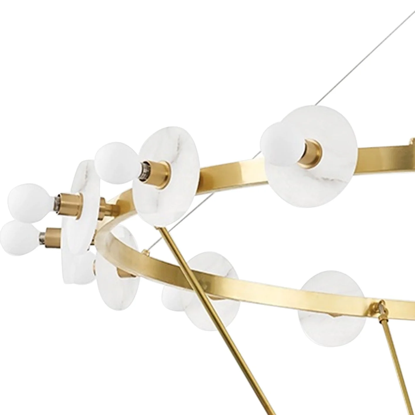 Hudson Valley Austen 58" Wide Aged Brass LED Chandelier - Image 3