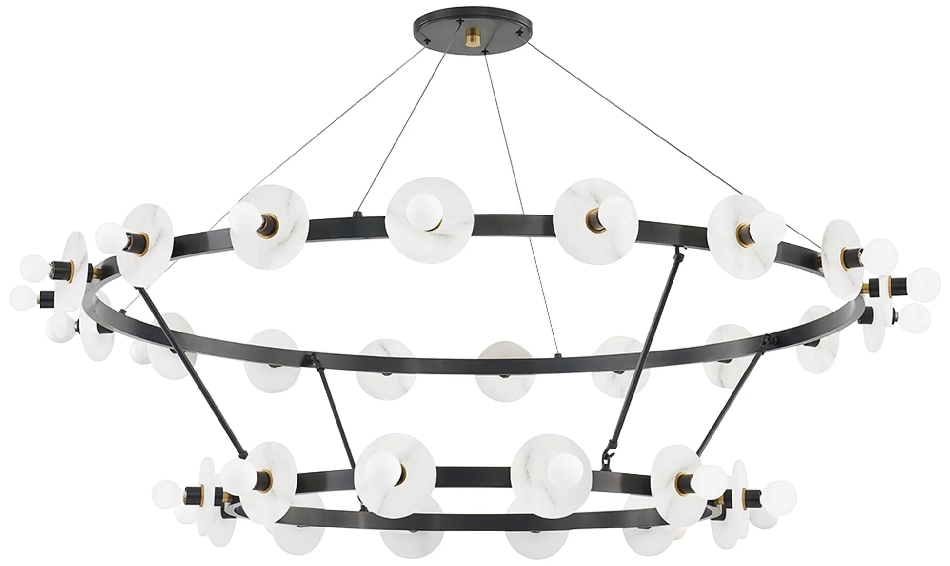 Hudson Valley Austen 58″ Wide Aged Old Bronze LED Chandelier