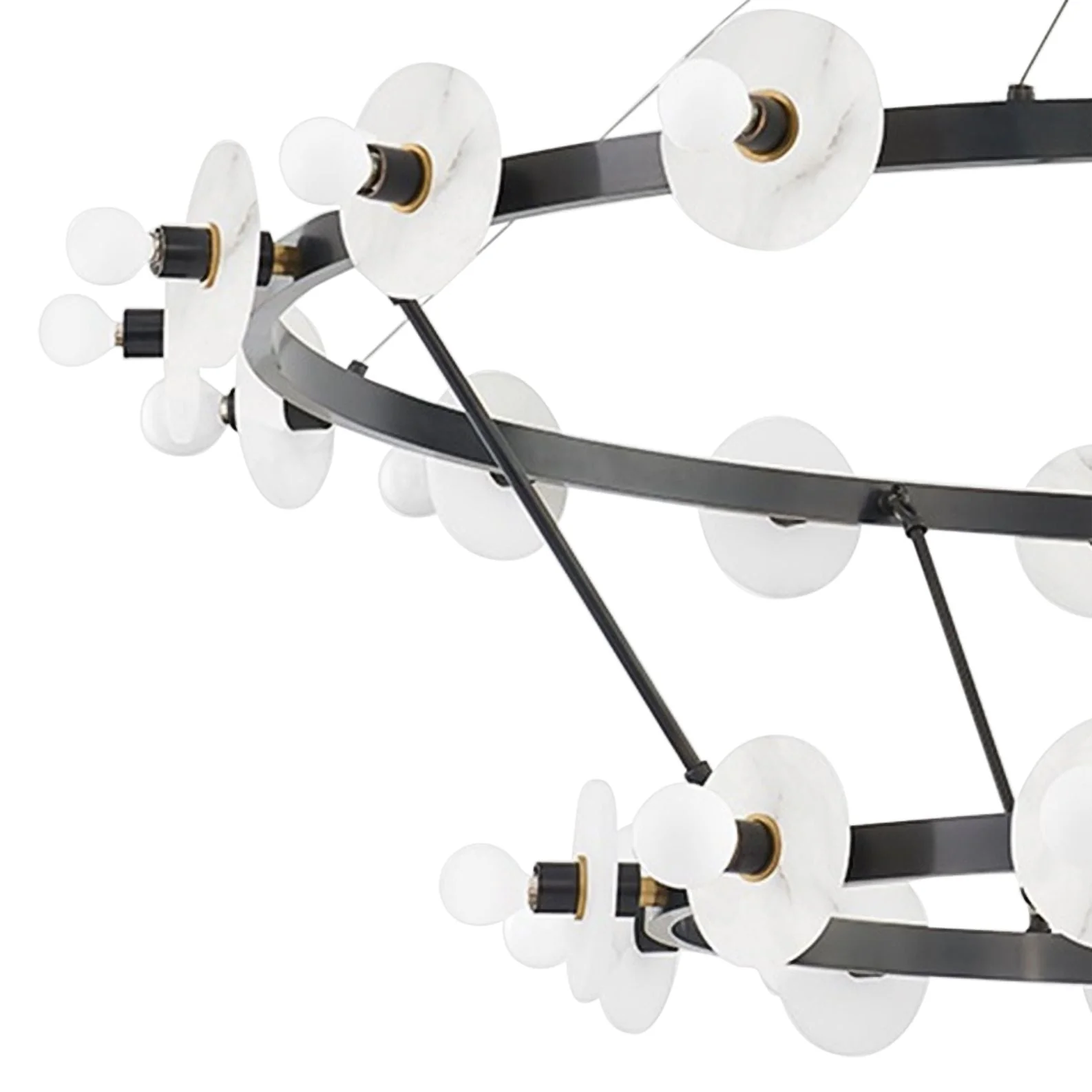Hudson Valley Austen 58" Wide Aged Old Bronze LED Chandelier - Image 2