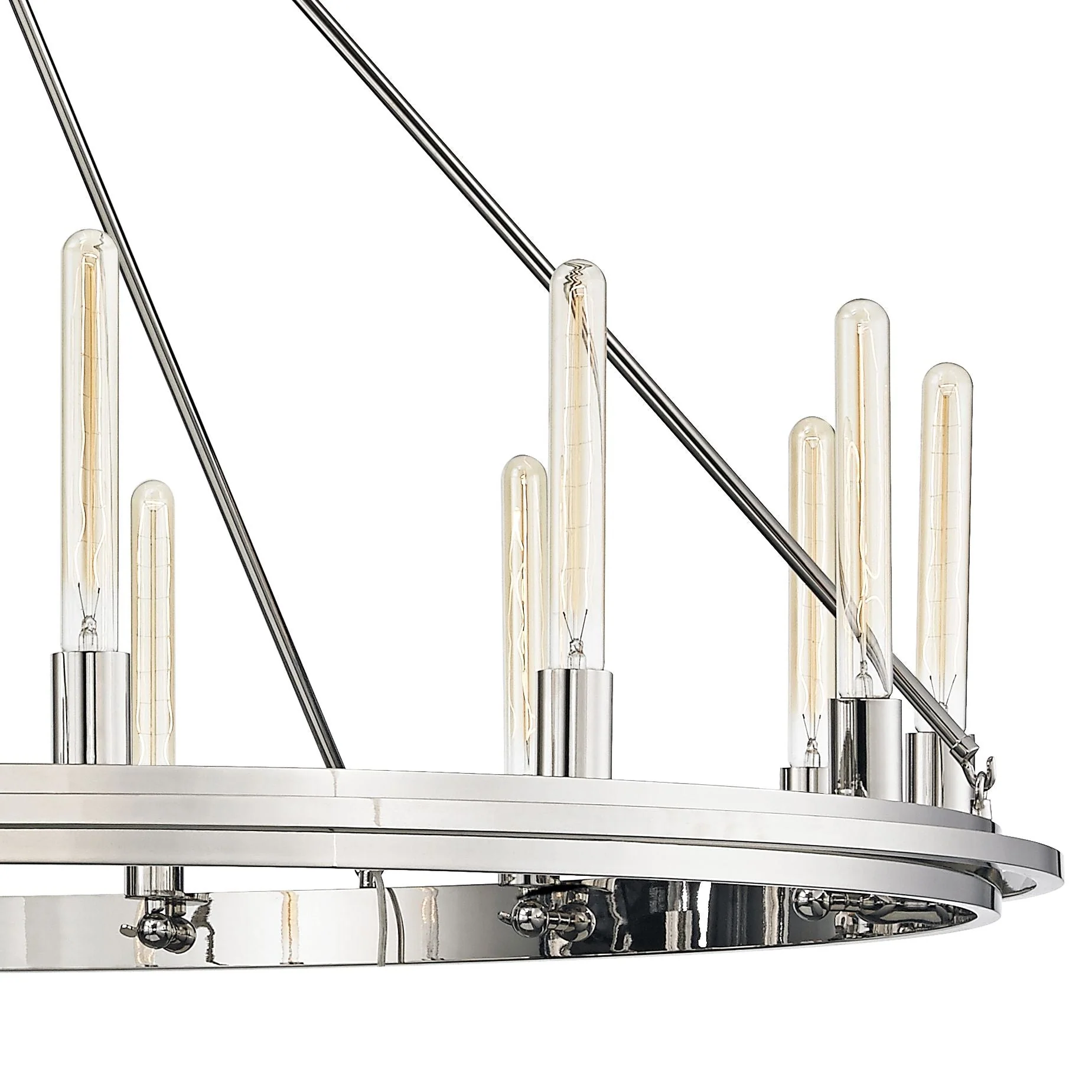 Hudson Valley Chambers 58" Wide Nickel 15-Light Chandelier - Image 2