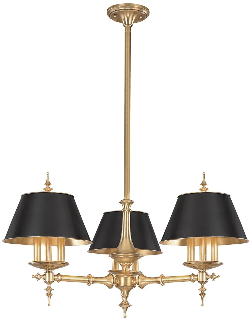 Hudson Valley Cheshire 36" Wide Aged Brass 9 Light Chandelier - Image 1