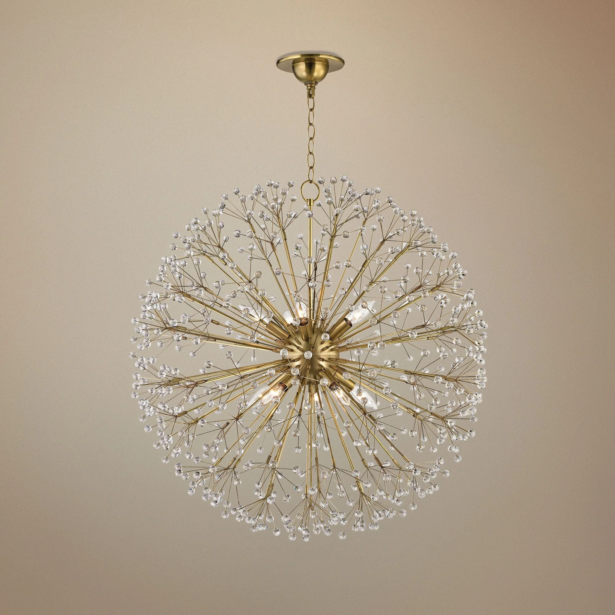 Hudson Valley Dunkirk 30" Wide Aged Brass Chandelier - Image 1
