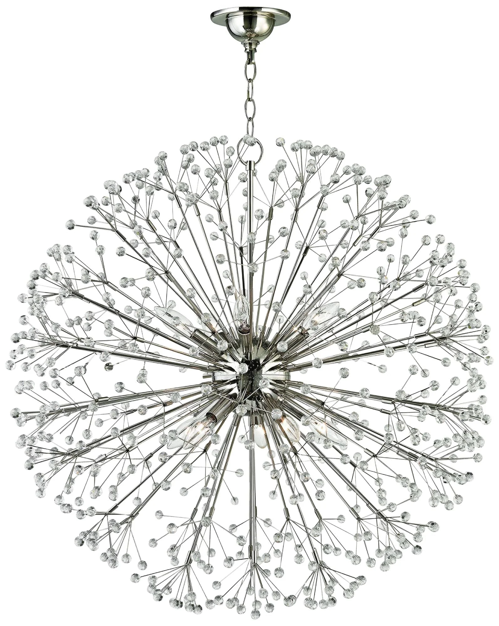 Hudson Valley Dunkirk 30" Wide Polished Nickel Chandelier - Image 2