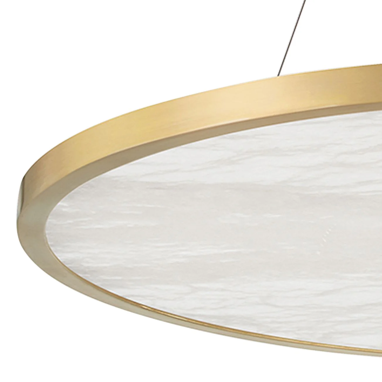Hudson Valley Eastport 36" Wide Aged Brass LED Pendant Light - Image 2