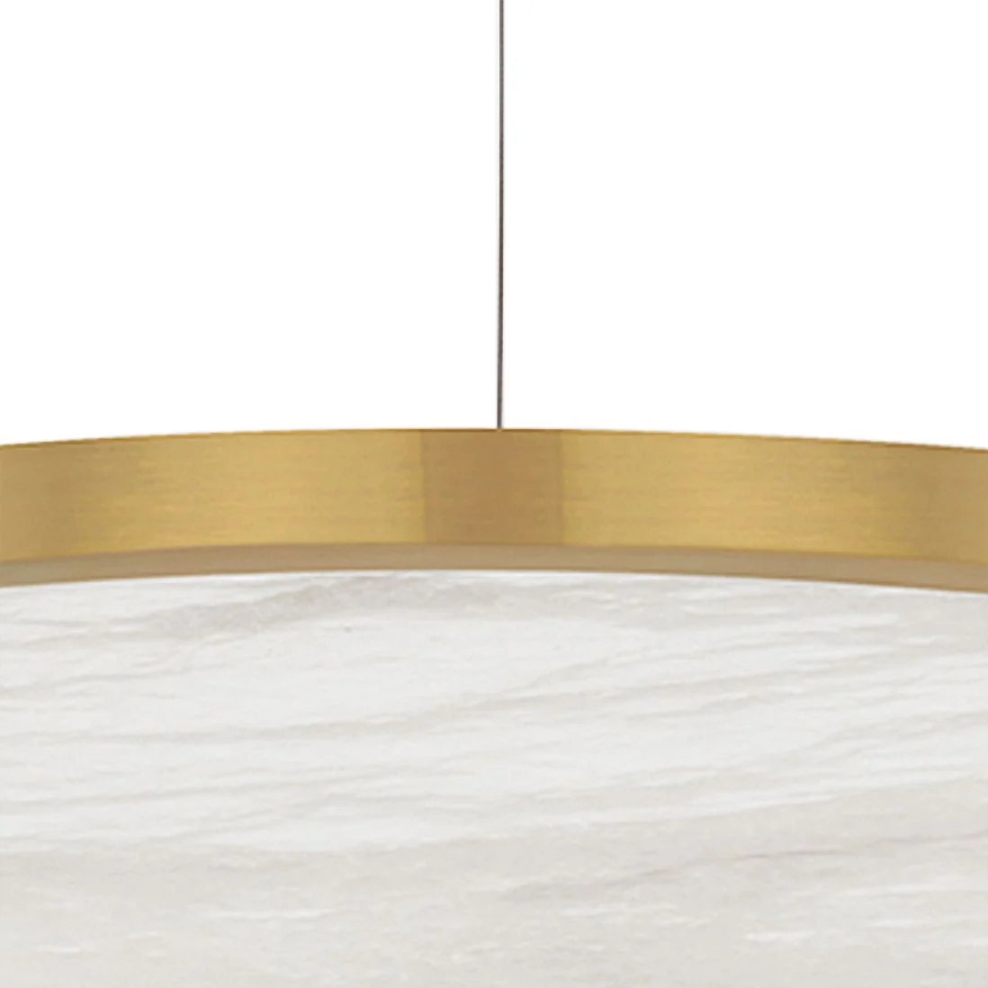 Hudson Valley Eastport 36" Wide Aged Brass LED Pendant Light - Image 3