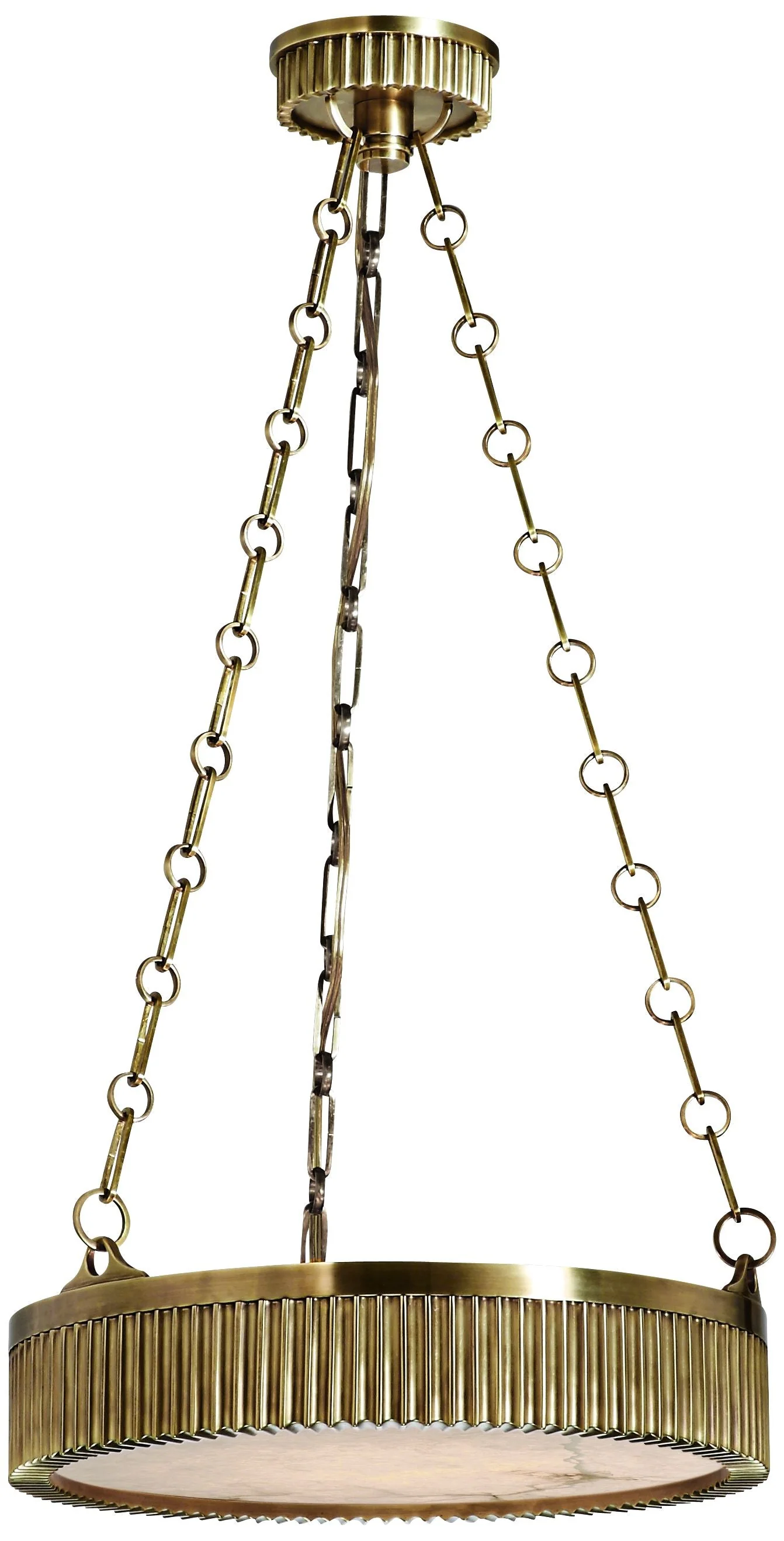 Hudson Valley Lynden 16" Wide Aged Brass Pendant Light - Image 2