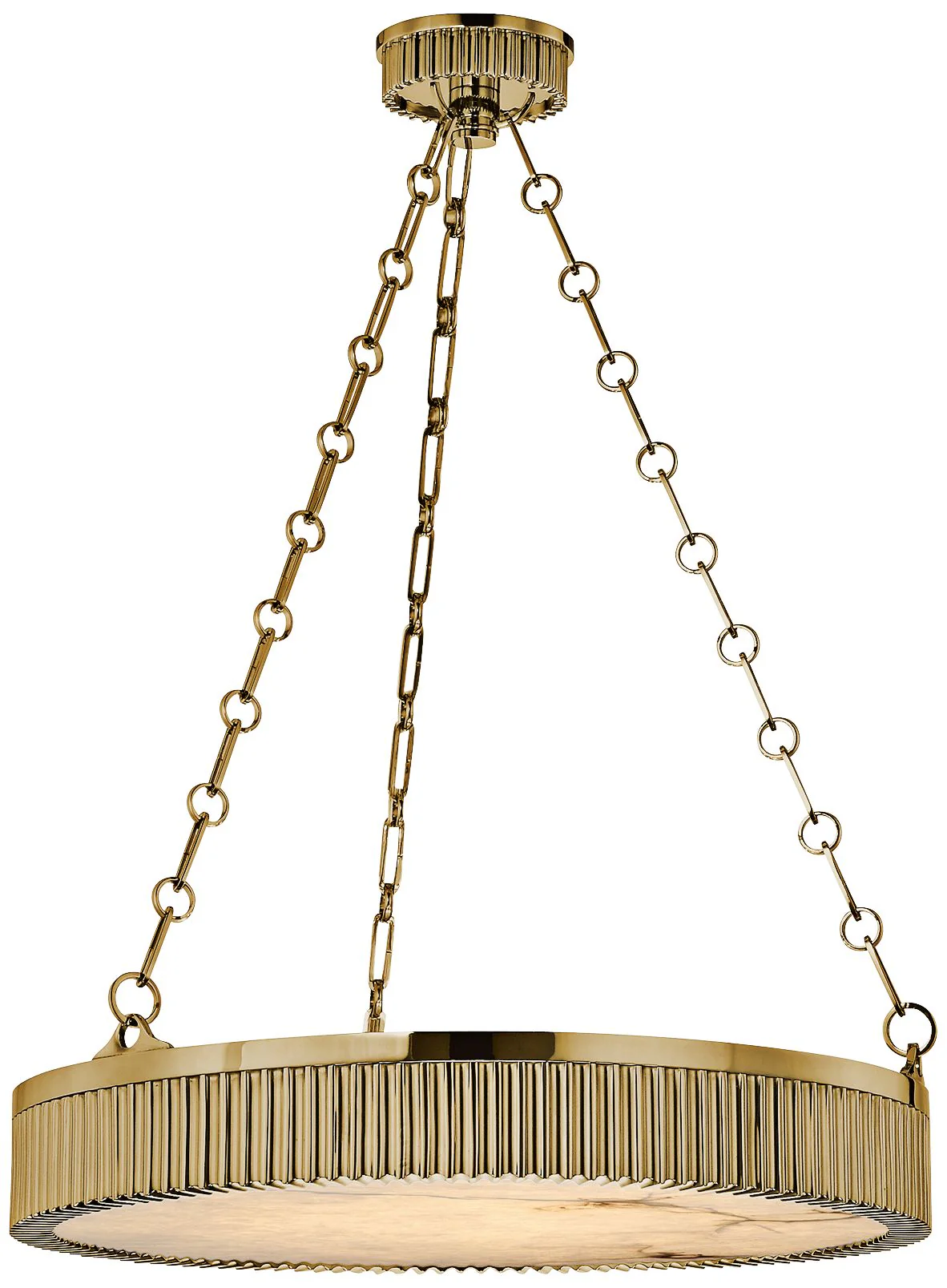 Hudson Valley Lynden 22" Wide Aged Brass Pendant - Image 2