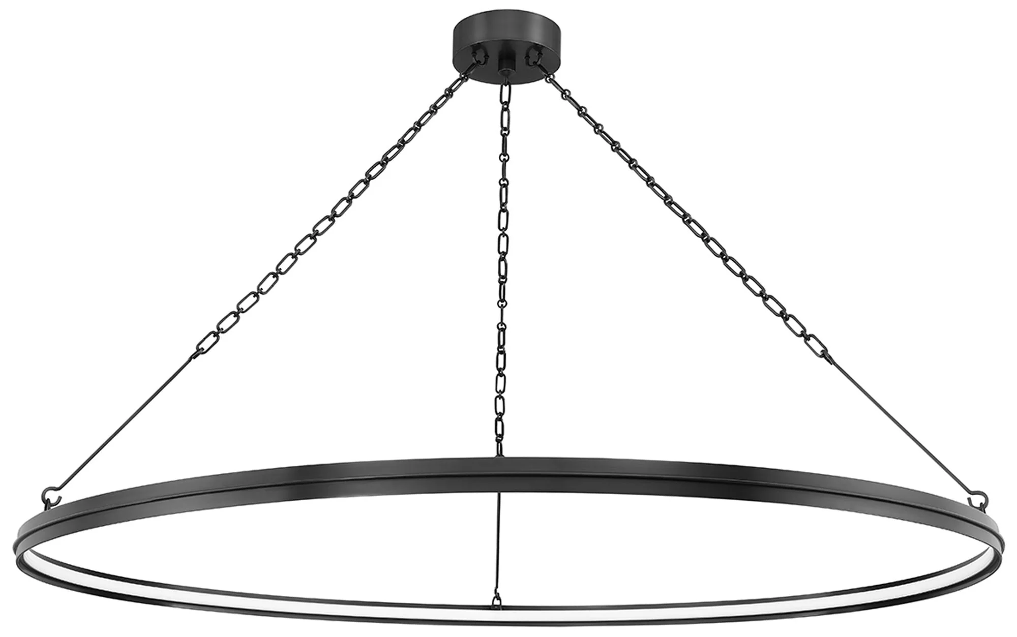 Hudson Valley Rosendale 56"W Old Bronze LED Ring Chandelier - Image 1