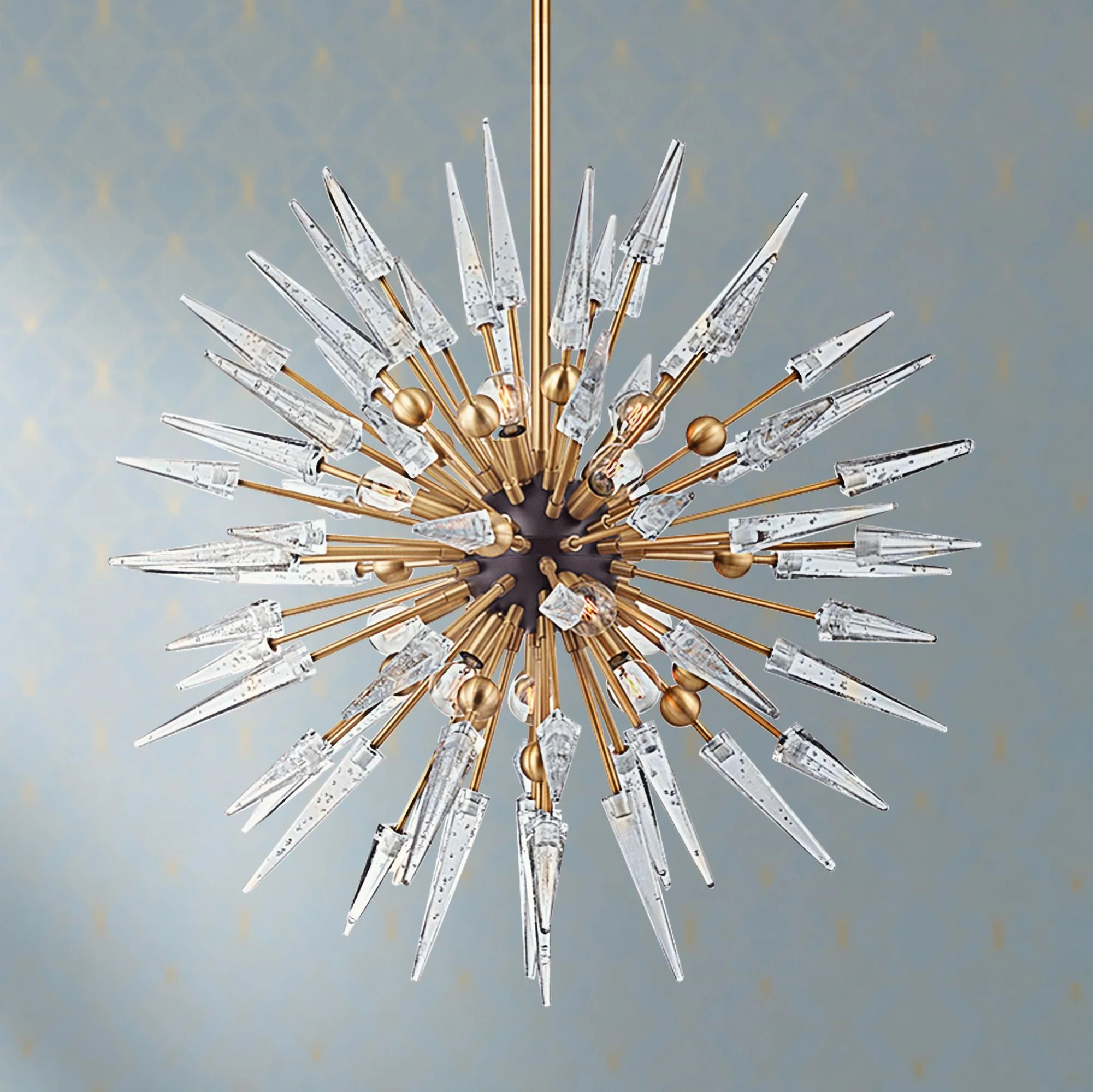 Hudson Valley Sparta 32" Wide 12-Light Aged Brass Chandelier - Image 1