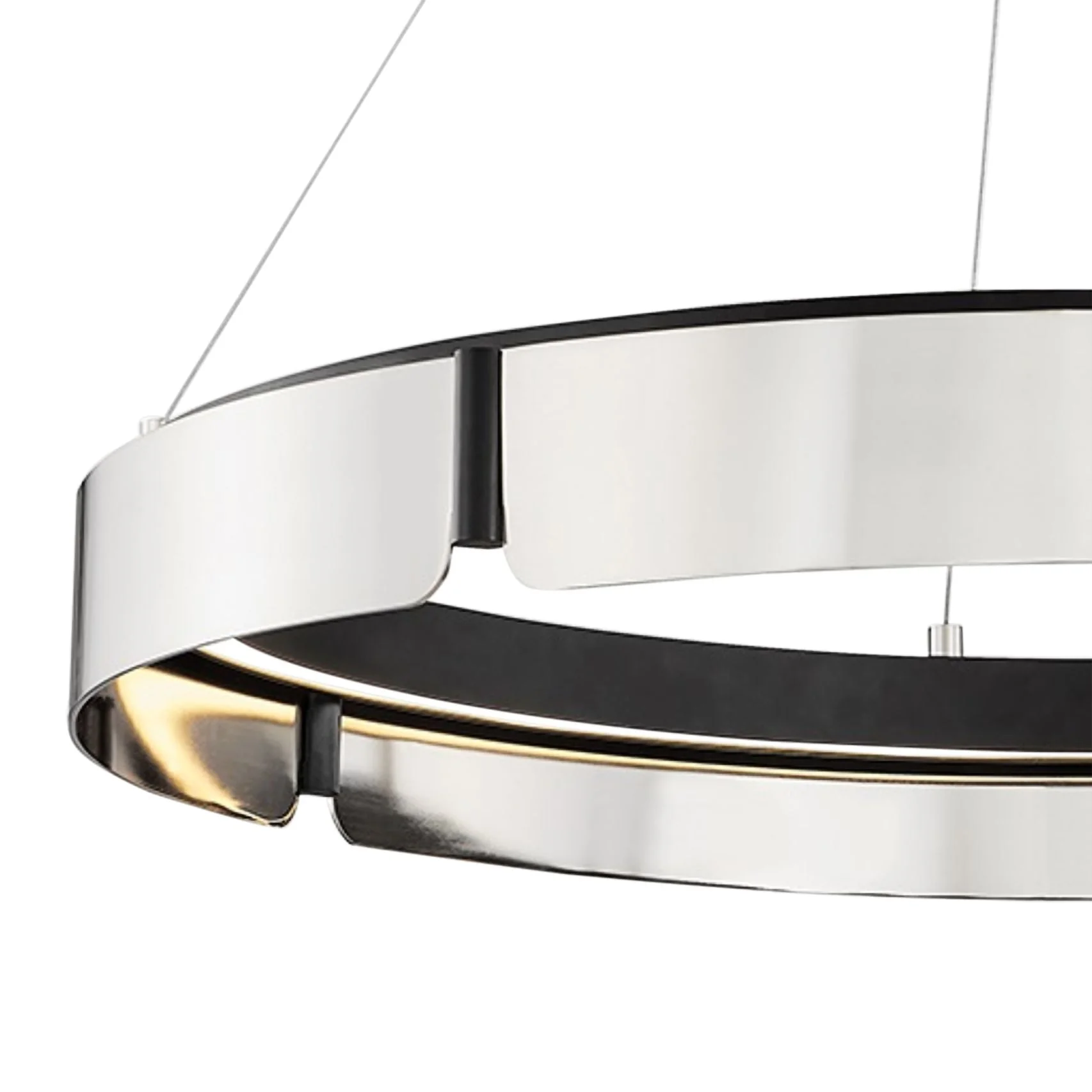 Hudson Valley Tribeca 32.75" Wide Burnished Nickel/black Led Chandelie - Image 3