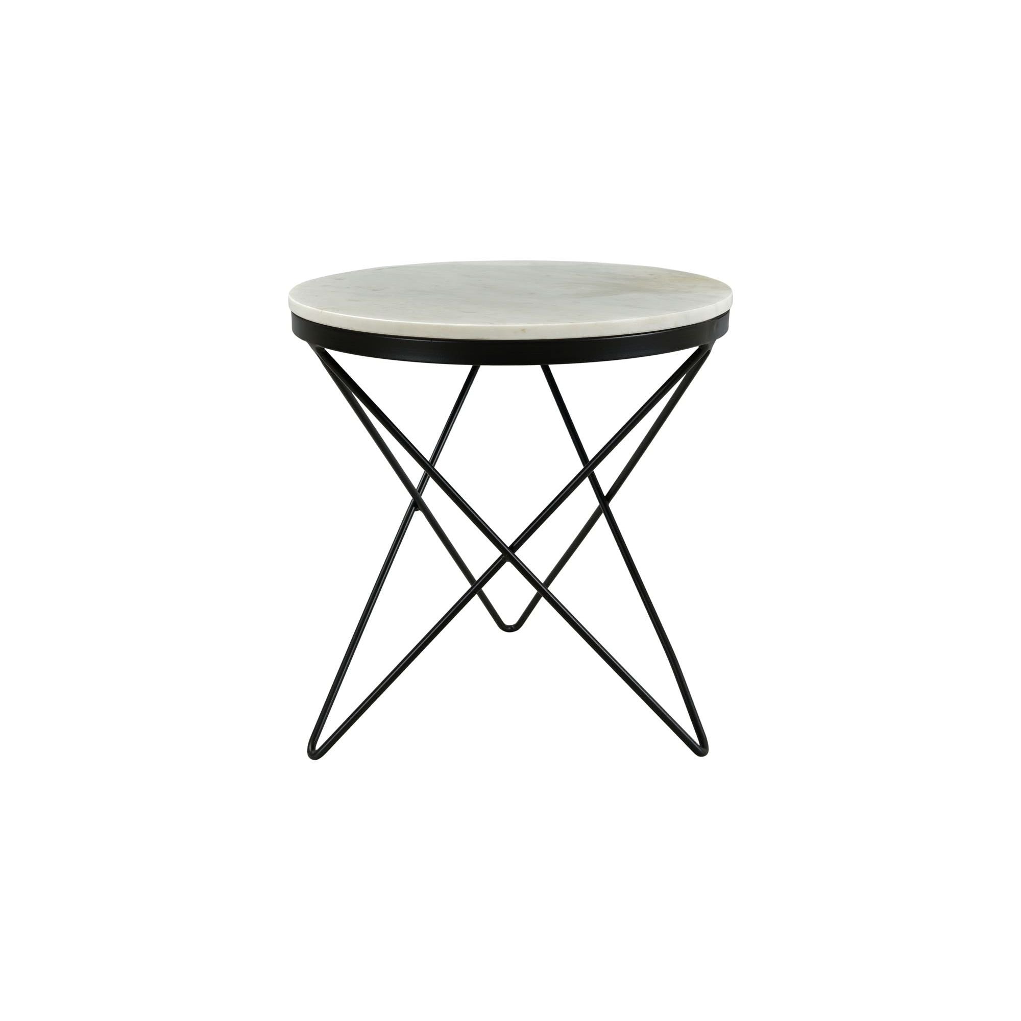 Moe's Home Haley Black Marble Top Side Table - Image 1