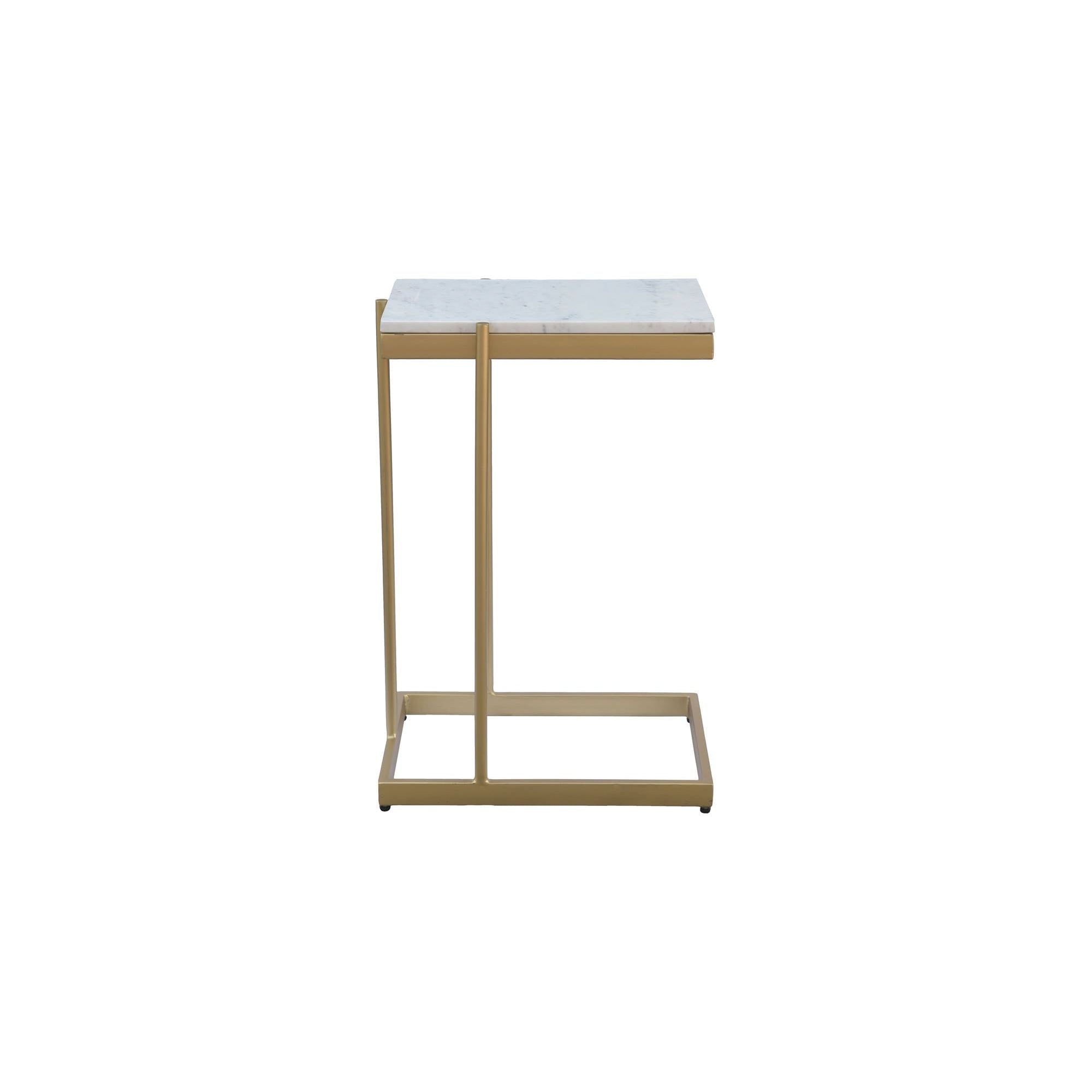 Moe's Home Collection Sulu White Marble C Table - Image 1
