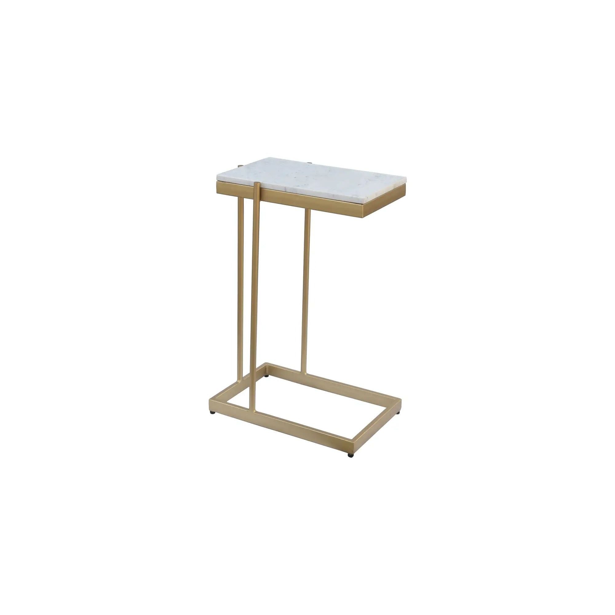 Moe's Home Collection Sulu White Marble C Table - Image 2