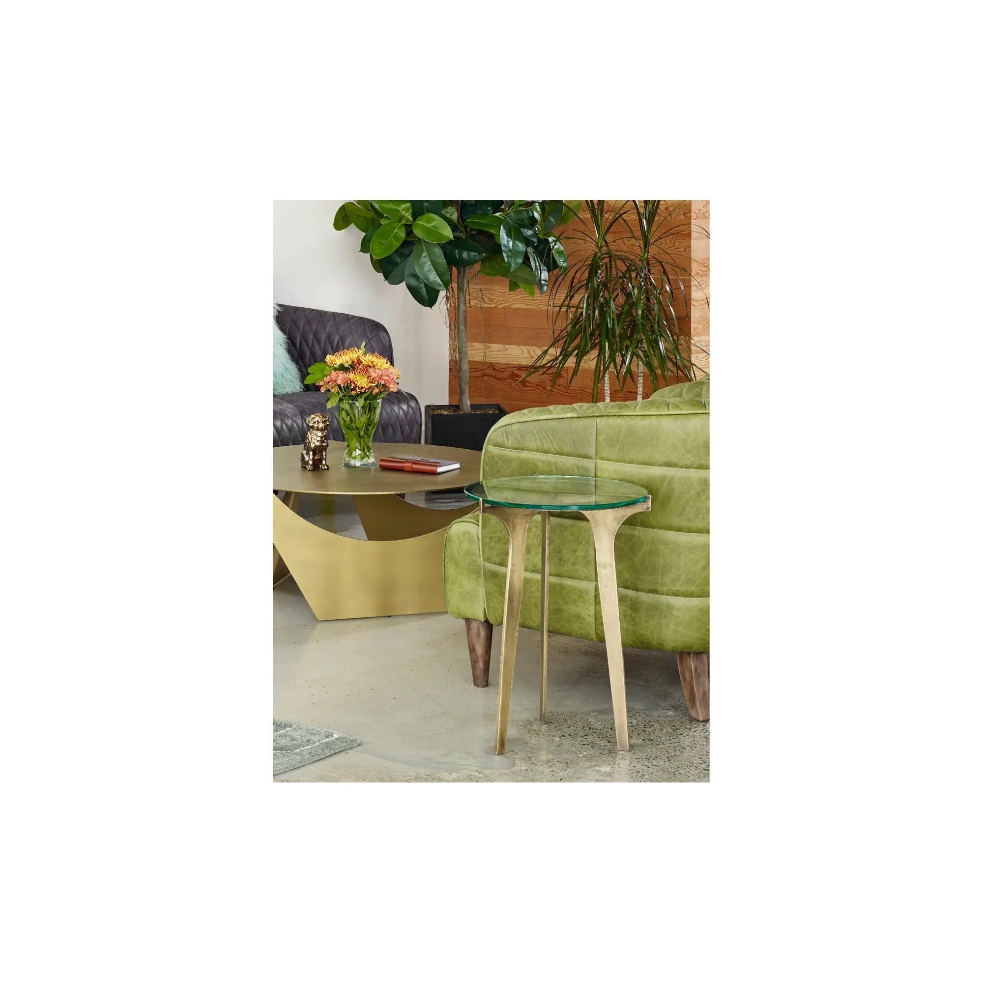 Moe's Home Collection Halvorsen Brass Accent Table - Image 2