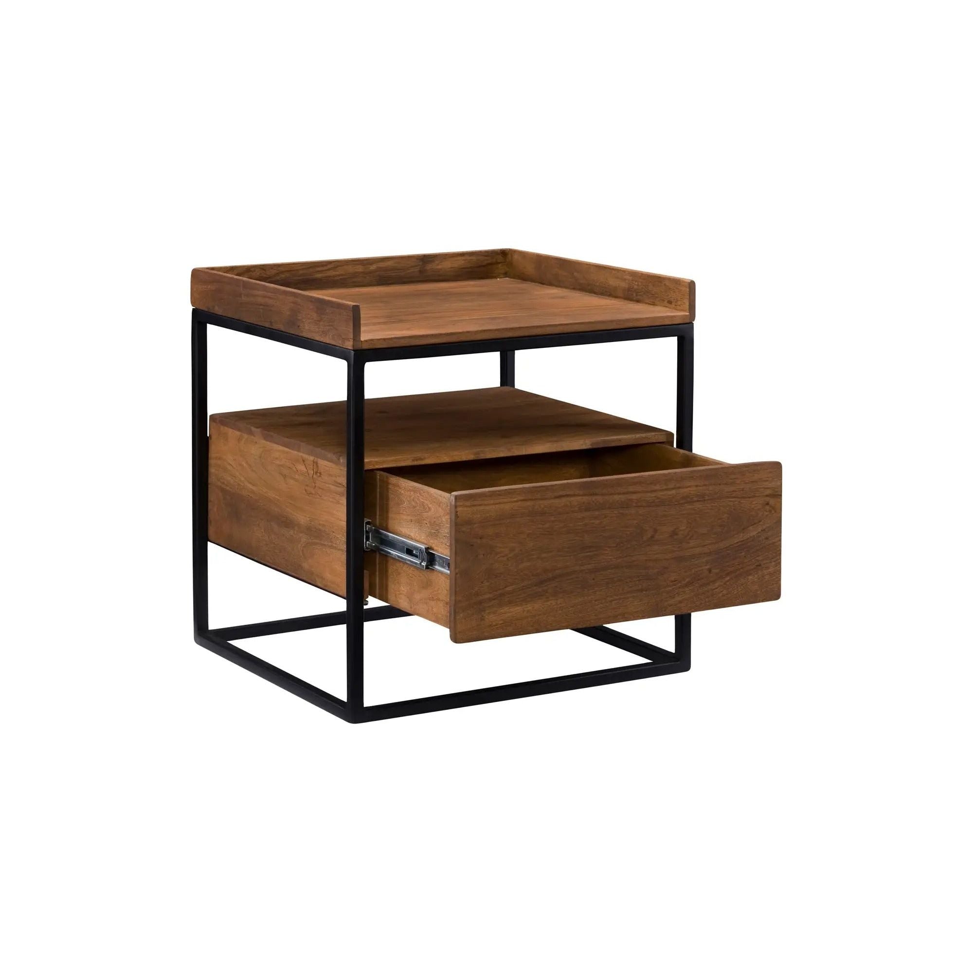 Moe's Home Collection Vancouver Solid Acacia Side Table - Image 3