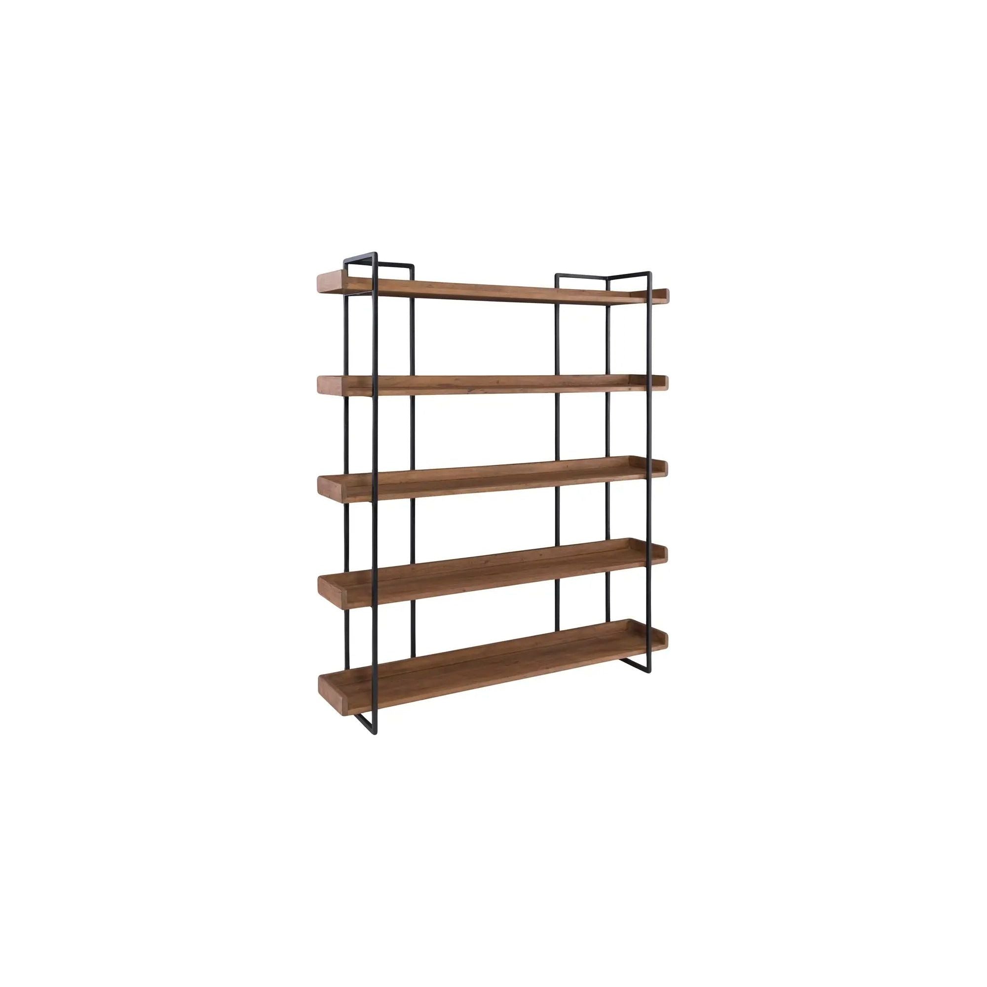 Moe’s Home Collection Vancouver Light Brown Bookshelf Large - Image 3