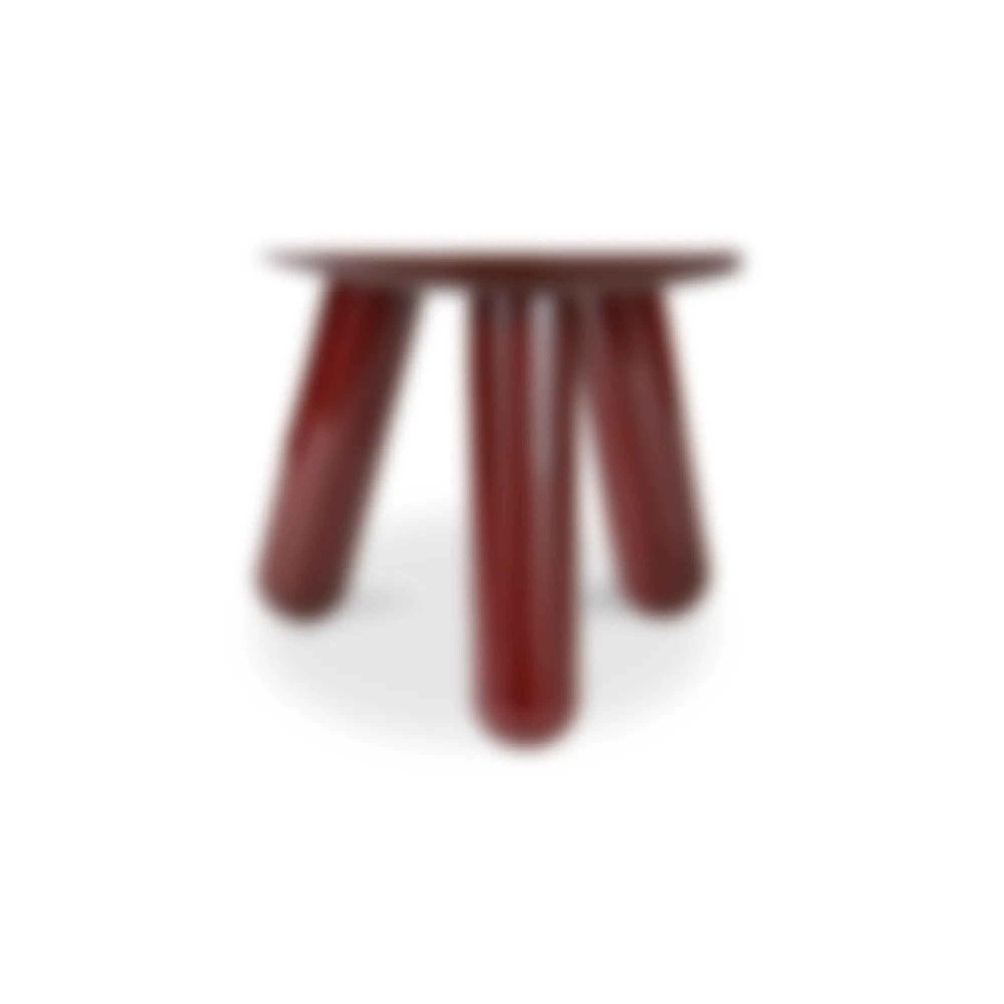 Moe's Home Collection Joy Deep Red Lacquer Accent Table - Image 3