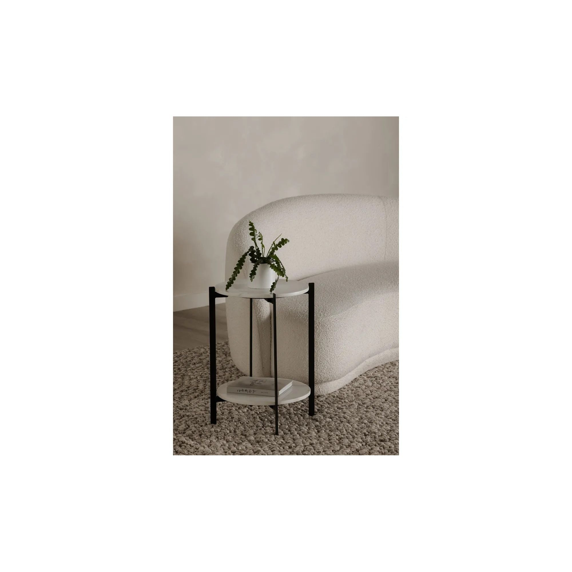 Moe's Home Collection Melanie White Accent Table - Image 2