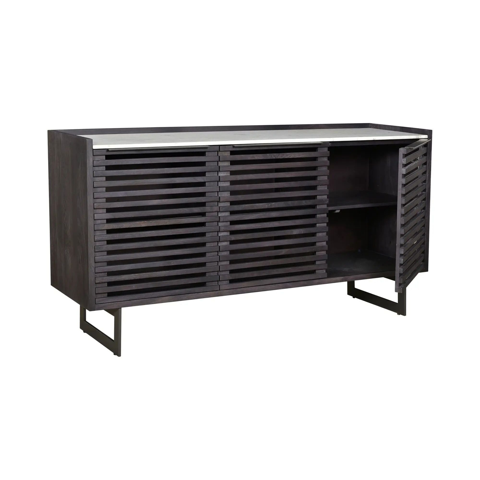 Moe's Home Collection Paloma Charcoal Grey Sideboard - Image 3