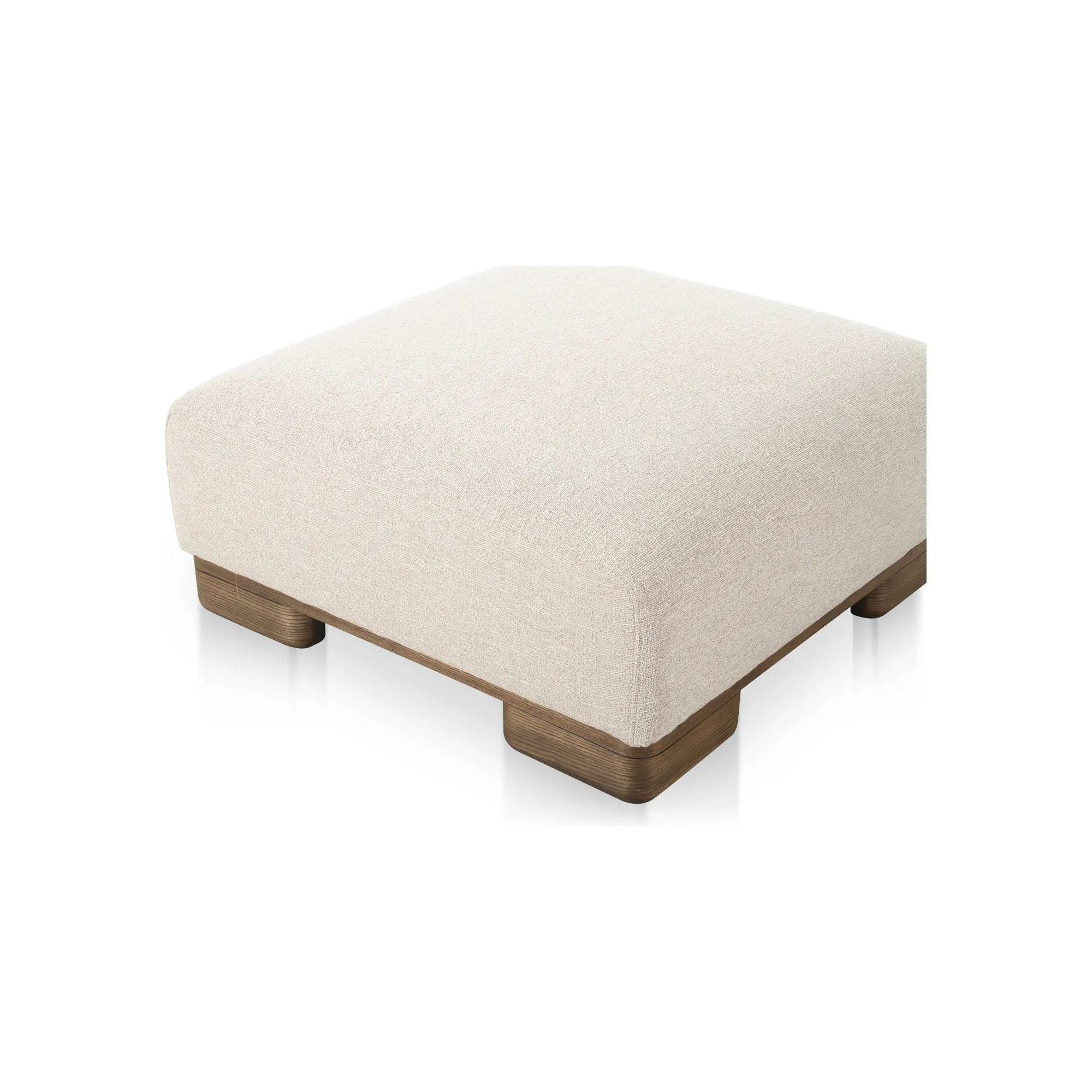 Moe’s Home Collection June Oatmeal Ottoman - Image 3